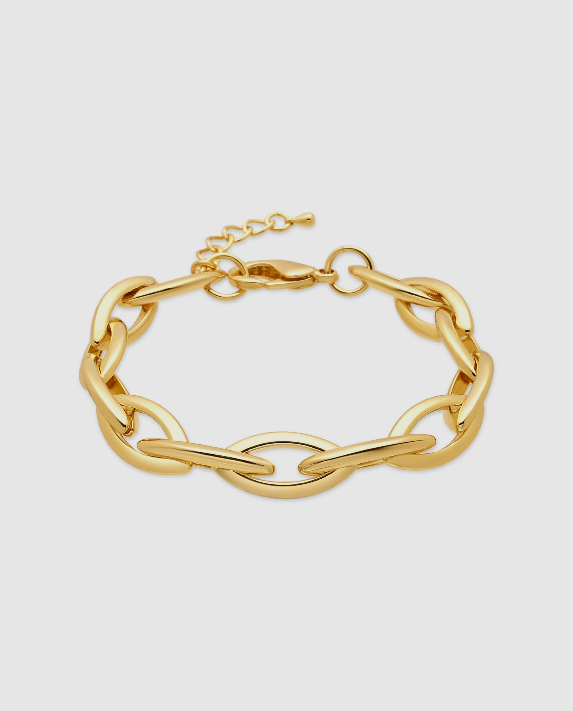 Pulsera de eslabones africa acabada en oro amarillo de 18k - Luxenter - Dorado Dorado-1