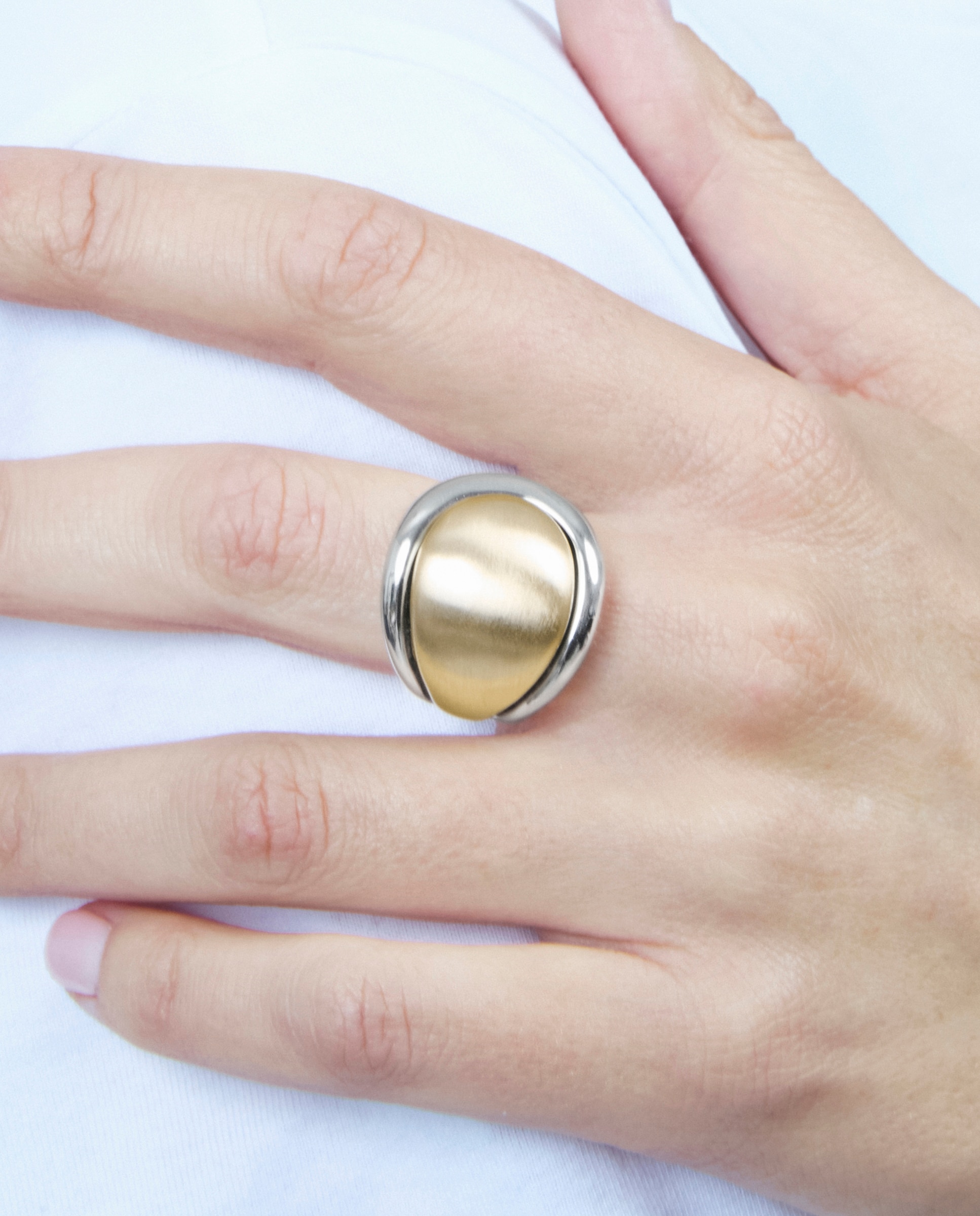 Imagen 4 de Anillo africa acabado en oro amarillo 18k y rodio - Luxenter - Dorado Dorado