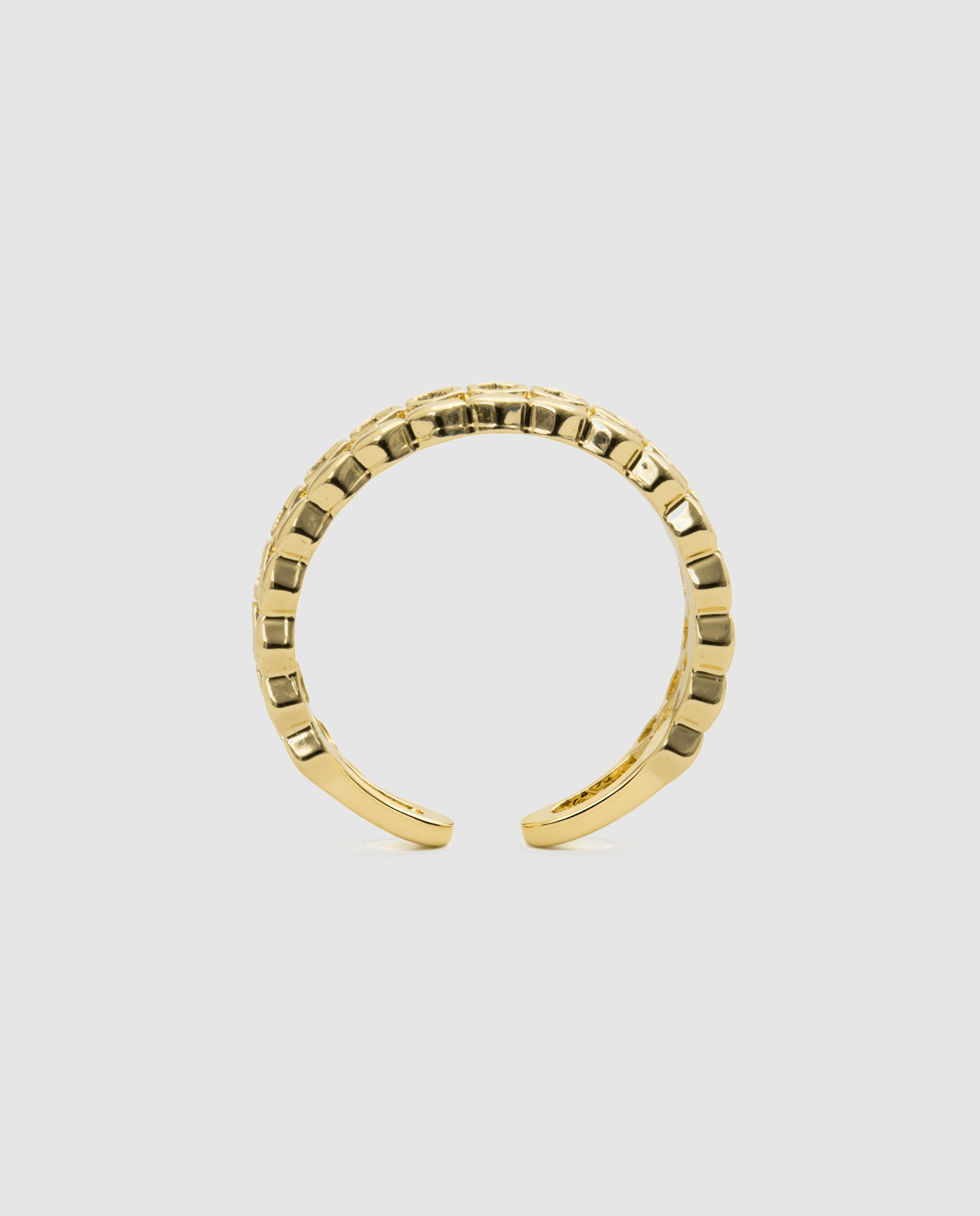 Imagen 4 de Anillo africa con circonita brillante acabado en oro amarillo de 18k - Luxenter - Dorado Dorado