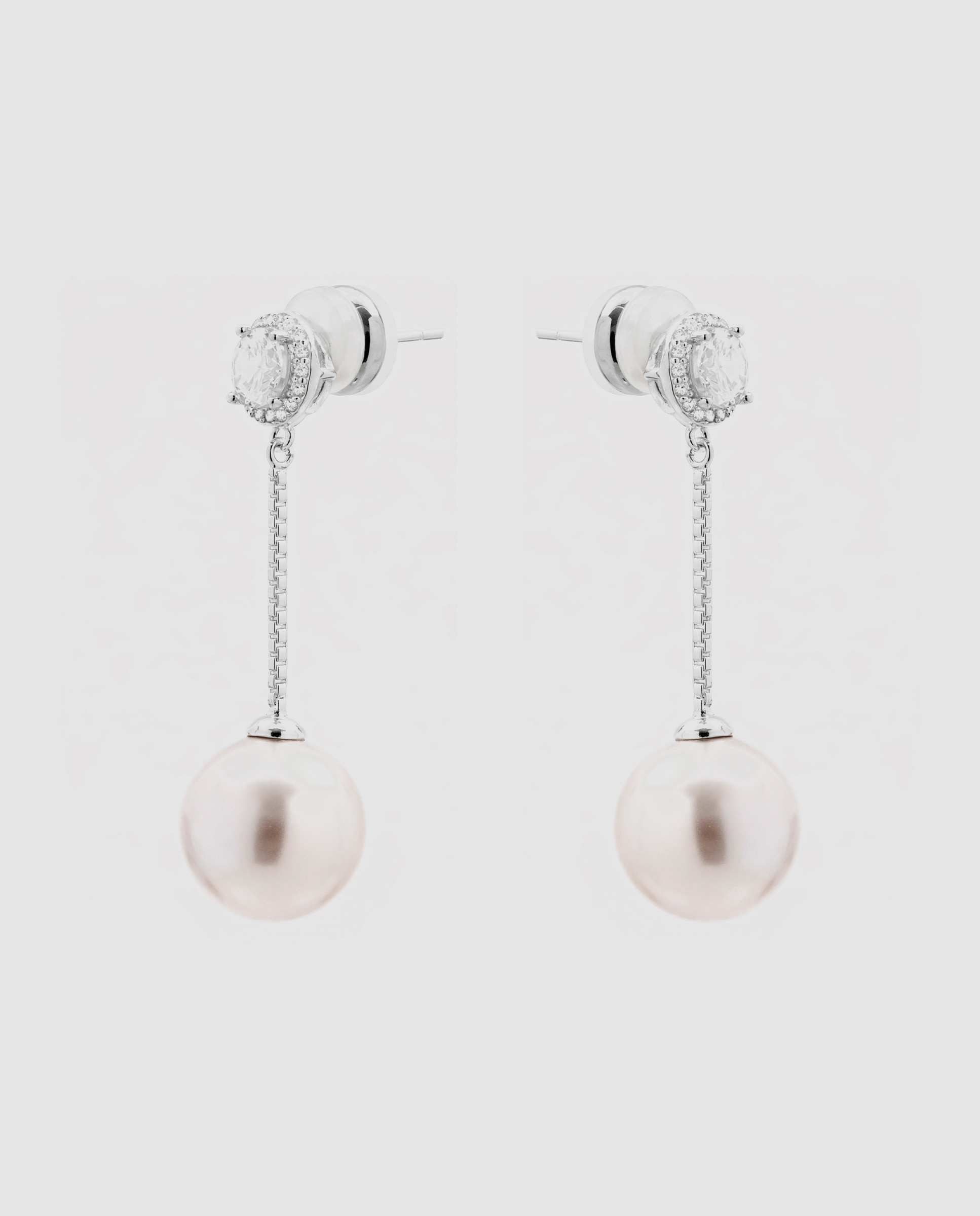Pendientes áfrica acabados en plata con perla blanca - Luxenter - Blanco Blanco-3