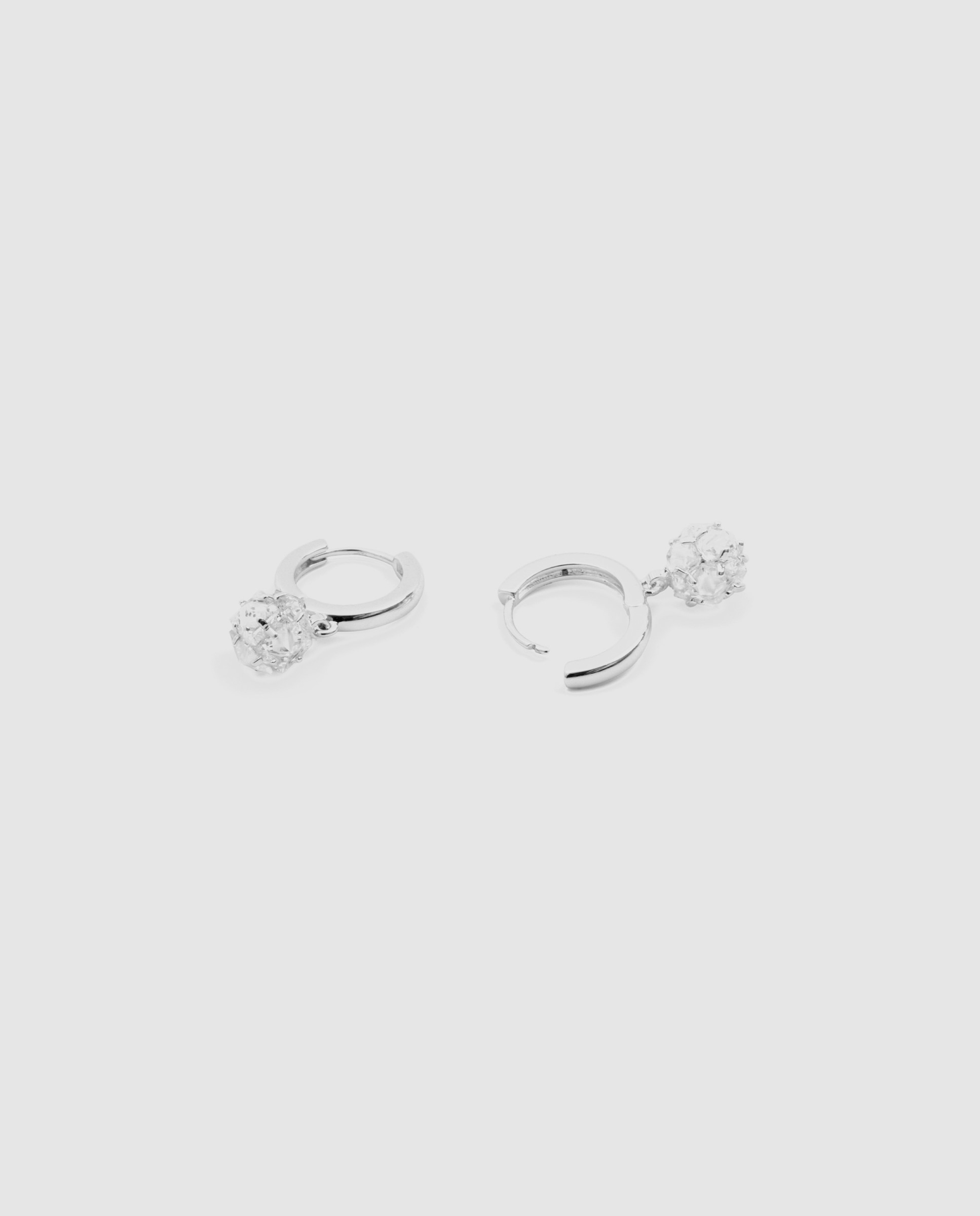 Imagen 3 de Pendientes de aro basic con circonita brillante acabados en rodio - Luxenter - Dorado Dorado