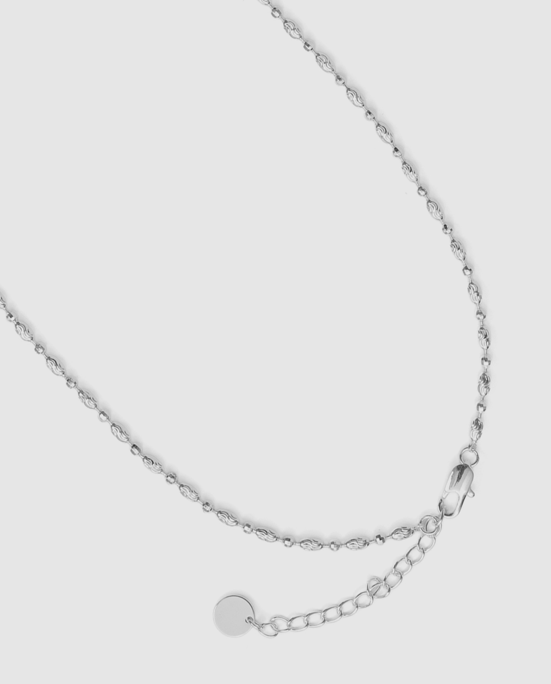 Collar acabado en rodio con circonita brillante - Luxenter - Plateado Plateado-7