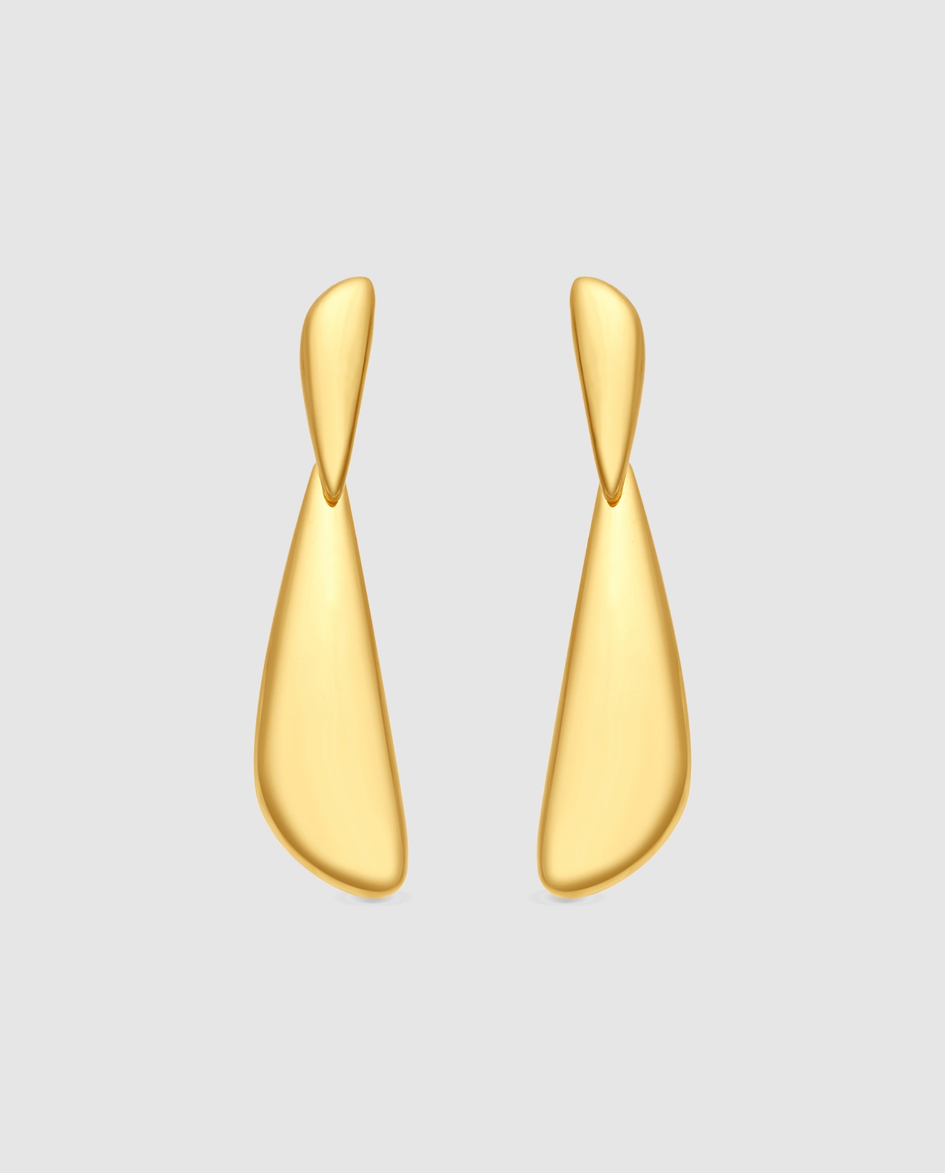 Imagen 1 de Pendientes largos basic acabados en oro amarillo de 18k - Luxenter - Dorado Dorado