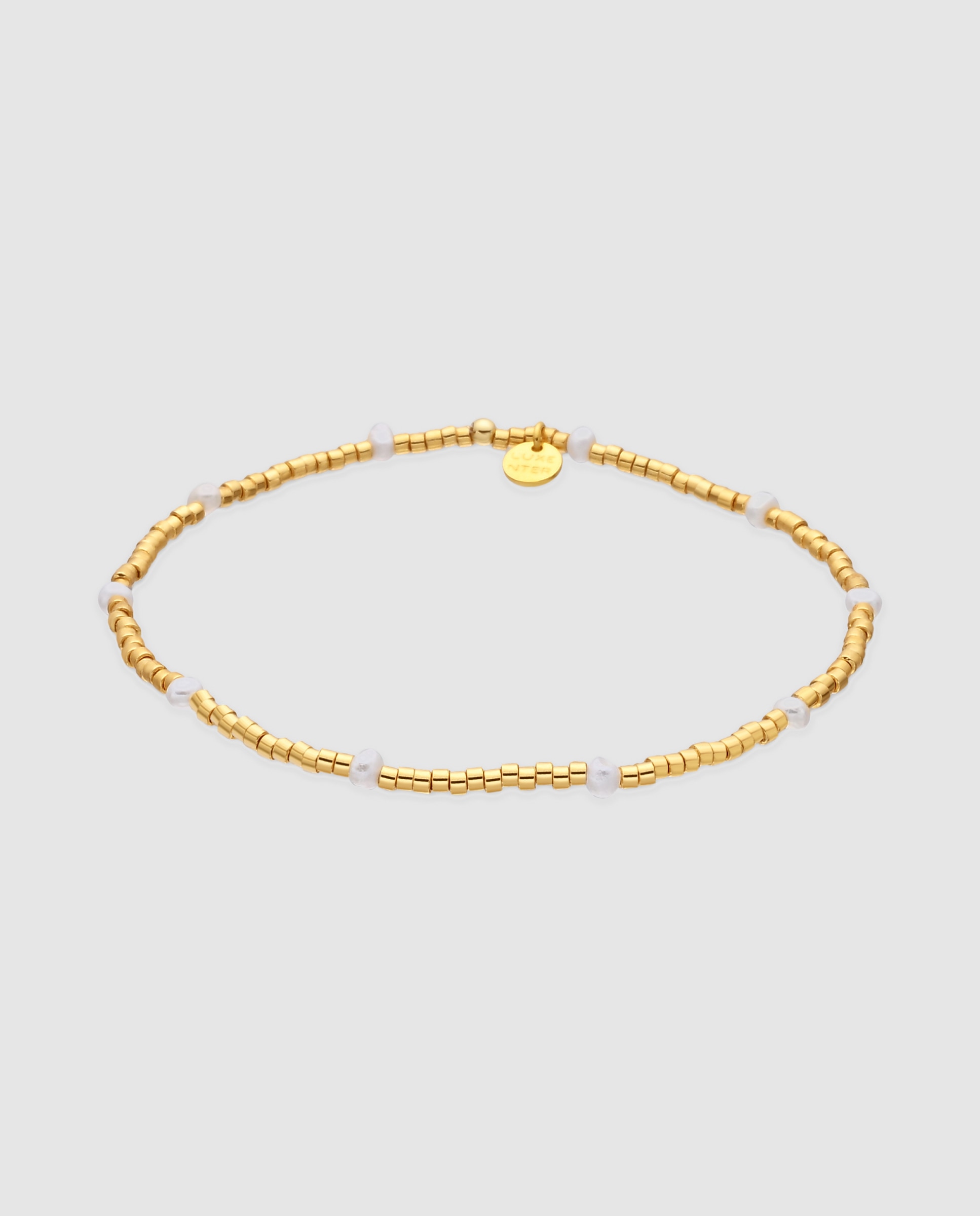 Pulsera de eslabones pide un deseo de plata de ley 925 acabada en oro amarillo 18k y lacado blanco - Luxenter - Naranja Naranja-1