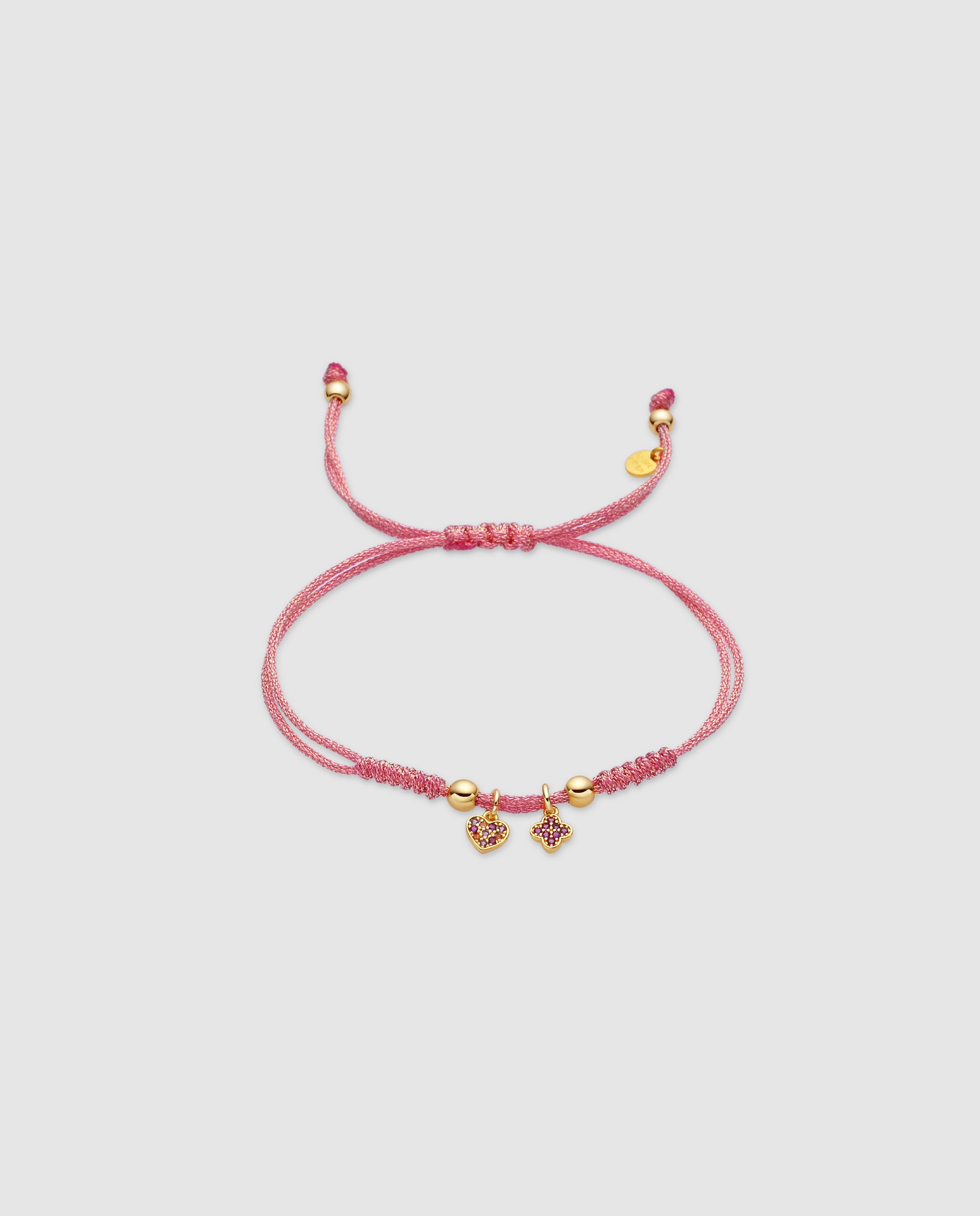 Pulsera pide un deseo con cierre de plata de ley 925 con circon cierre de plata de ley 925 conita multicolor acabada en oro amarillo de 18k - Luxenter - Multicolor Multicolor-1
