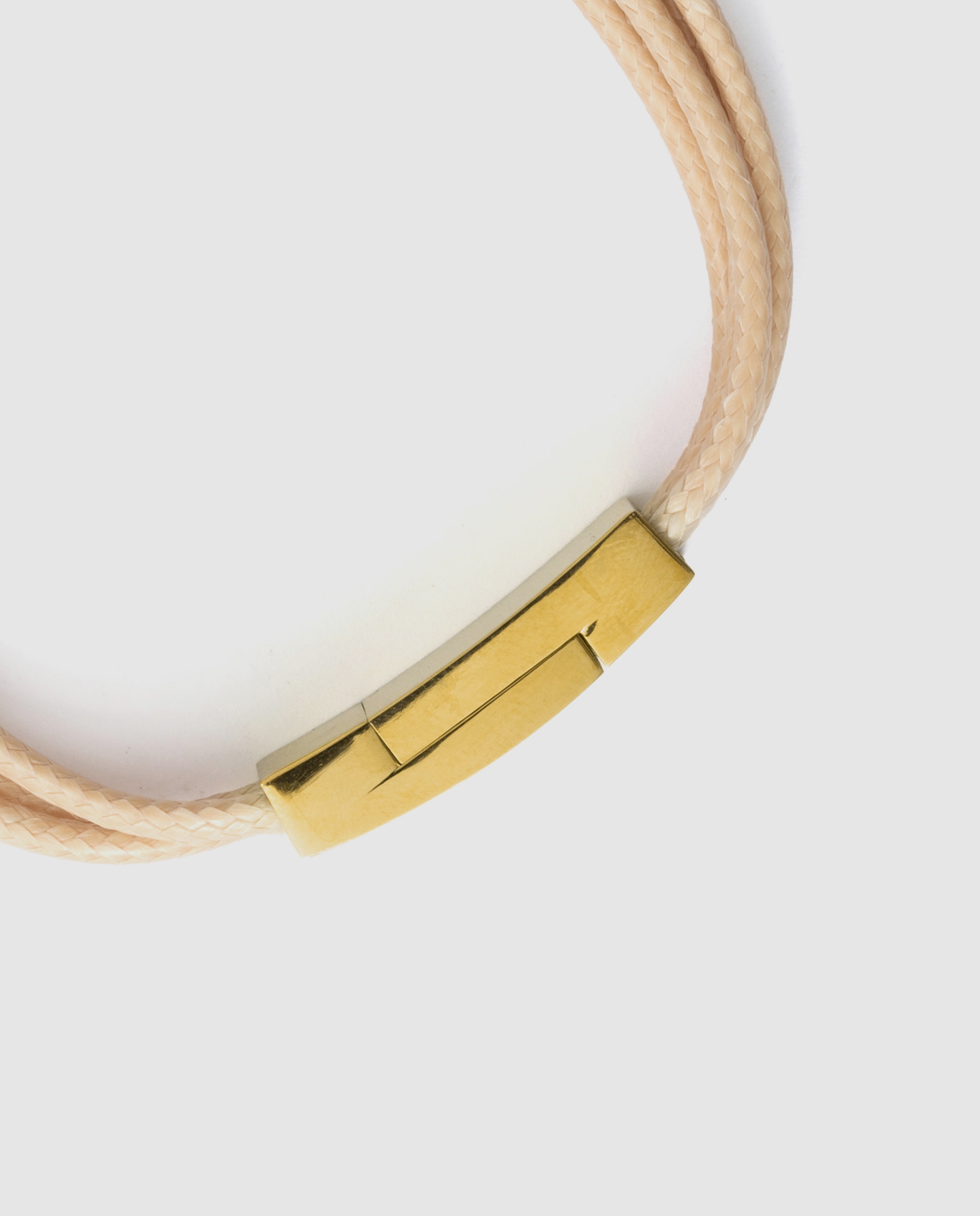 Pulsera de cordón e hilo boho de acero acabada en oro amarillo 18 quilates - Luxenter - Natural Natural-7