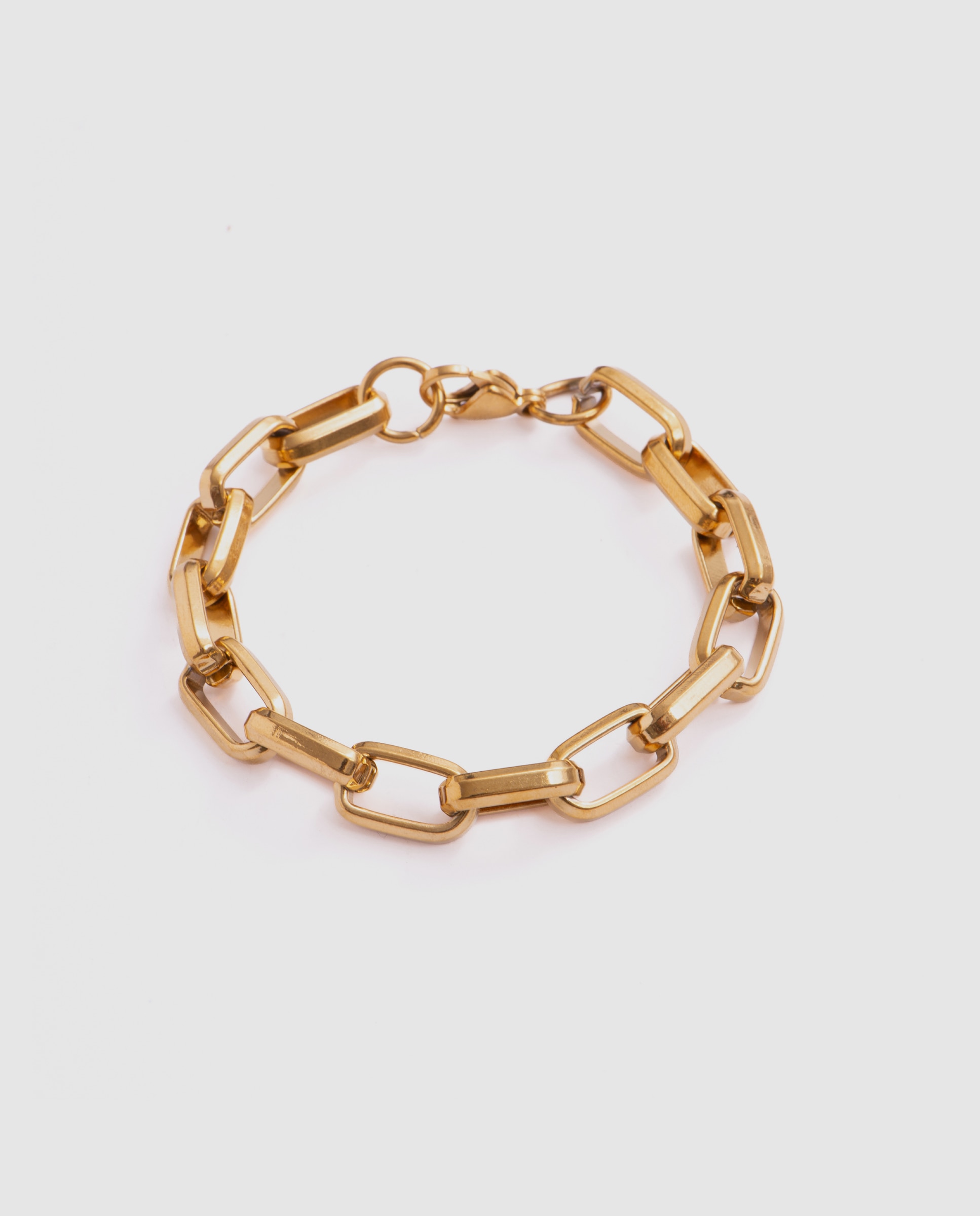 Imagen 0 de Pulsera de cadenas áfrica acabada en oro amarillo de 18 quilates Dorado