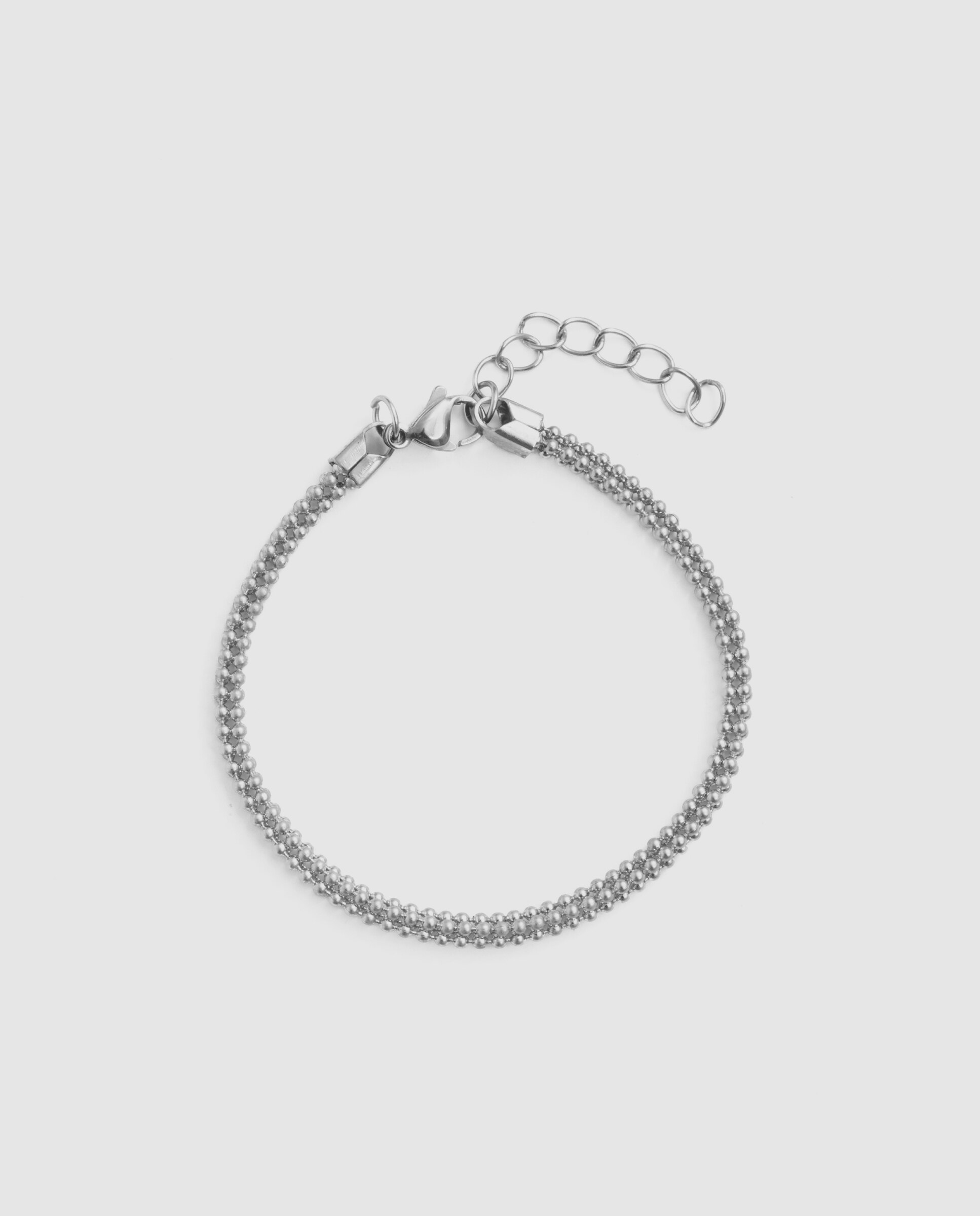 Imagen 2 de Pulsera de cadenas áfrica acabada en rodio - Luxenter - Plateado Plateado