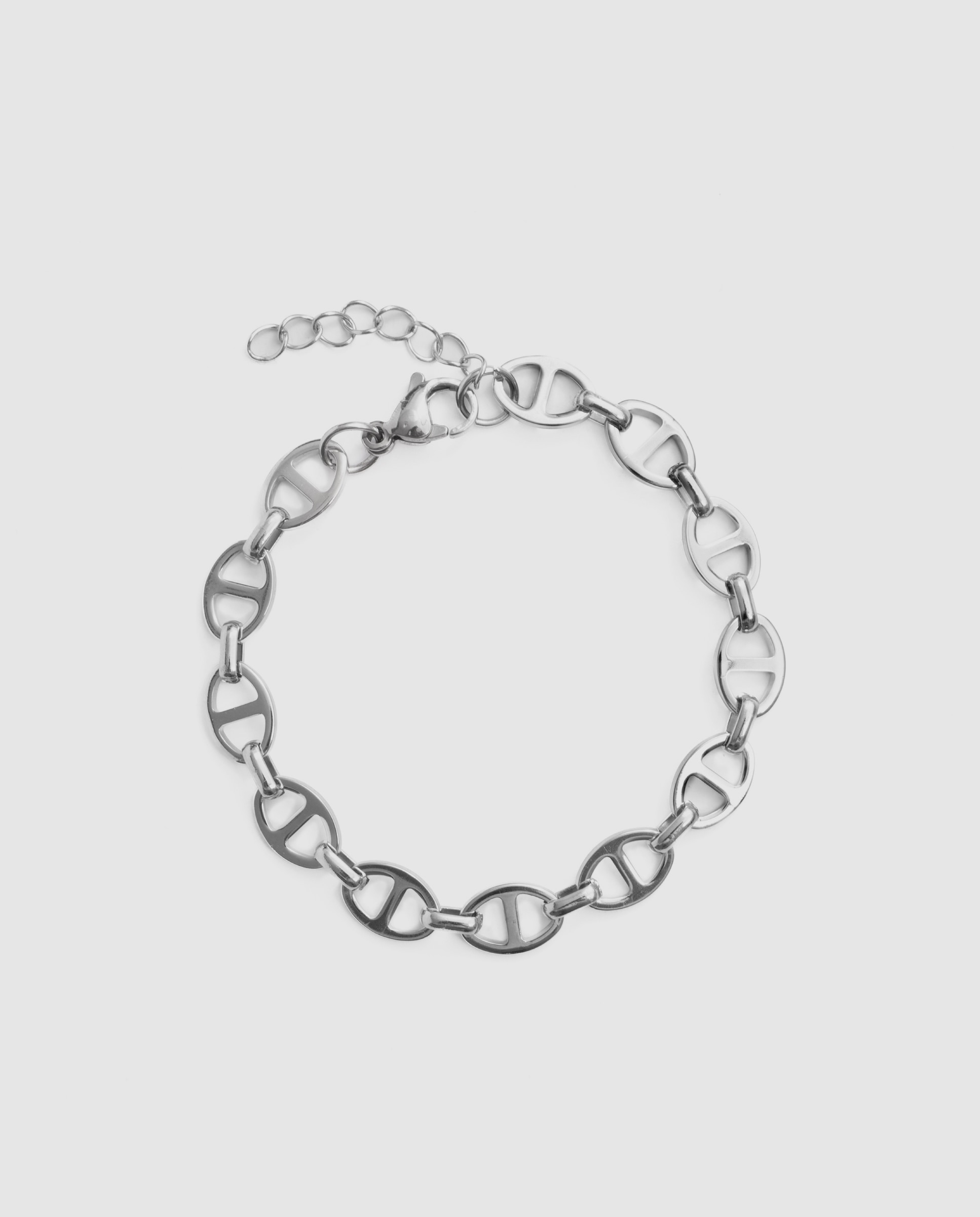 Imagen 2 de Pulsera de cadenas áfrica acabada en rodio - Luxenter - Plateado Plateado