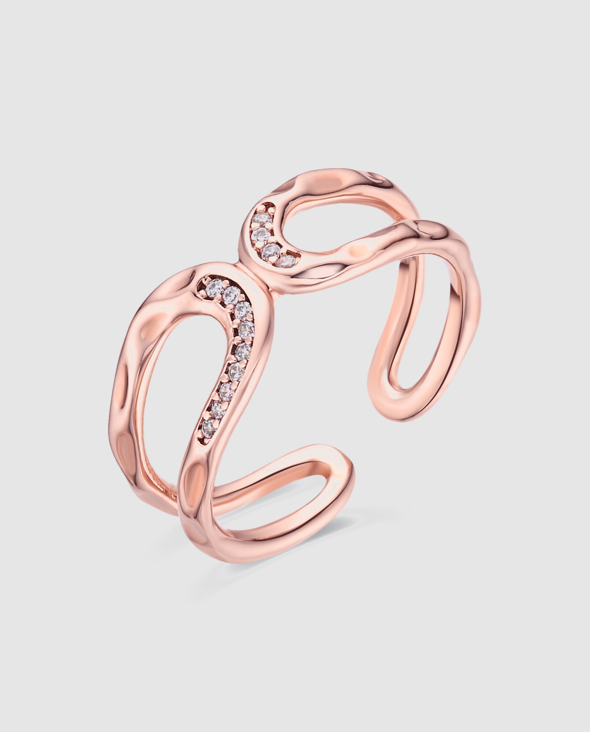 Imagen 1 de Anillo special edition con circonita brillante acabado en oro rosa 18k - Luxenter - Dorado Dorado