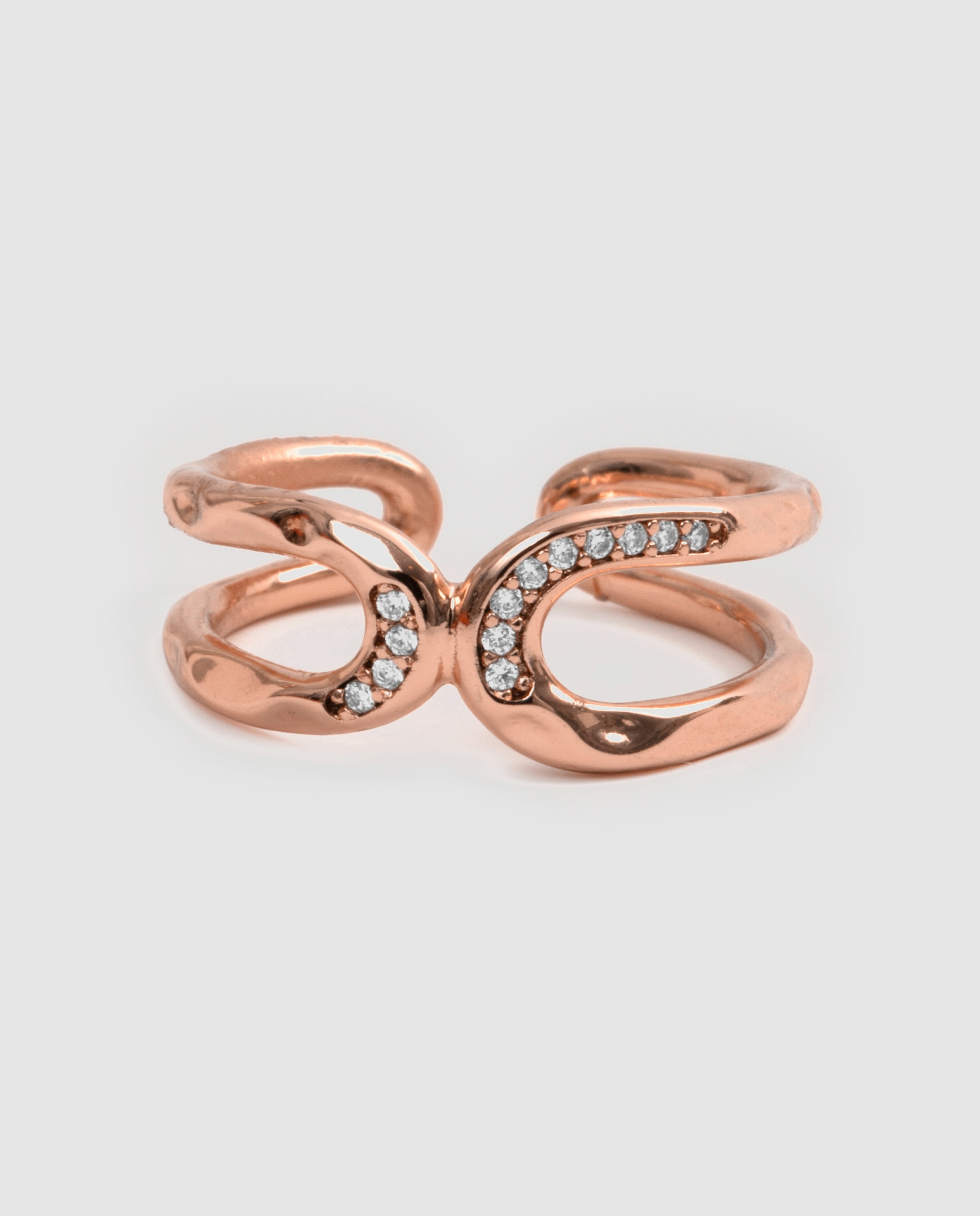 Imagen 3 de Anillo special edition con circonita brillante acabado en oro rosa 18k - Luxenter - Dorado Dorado