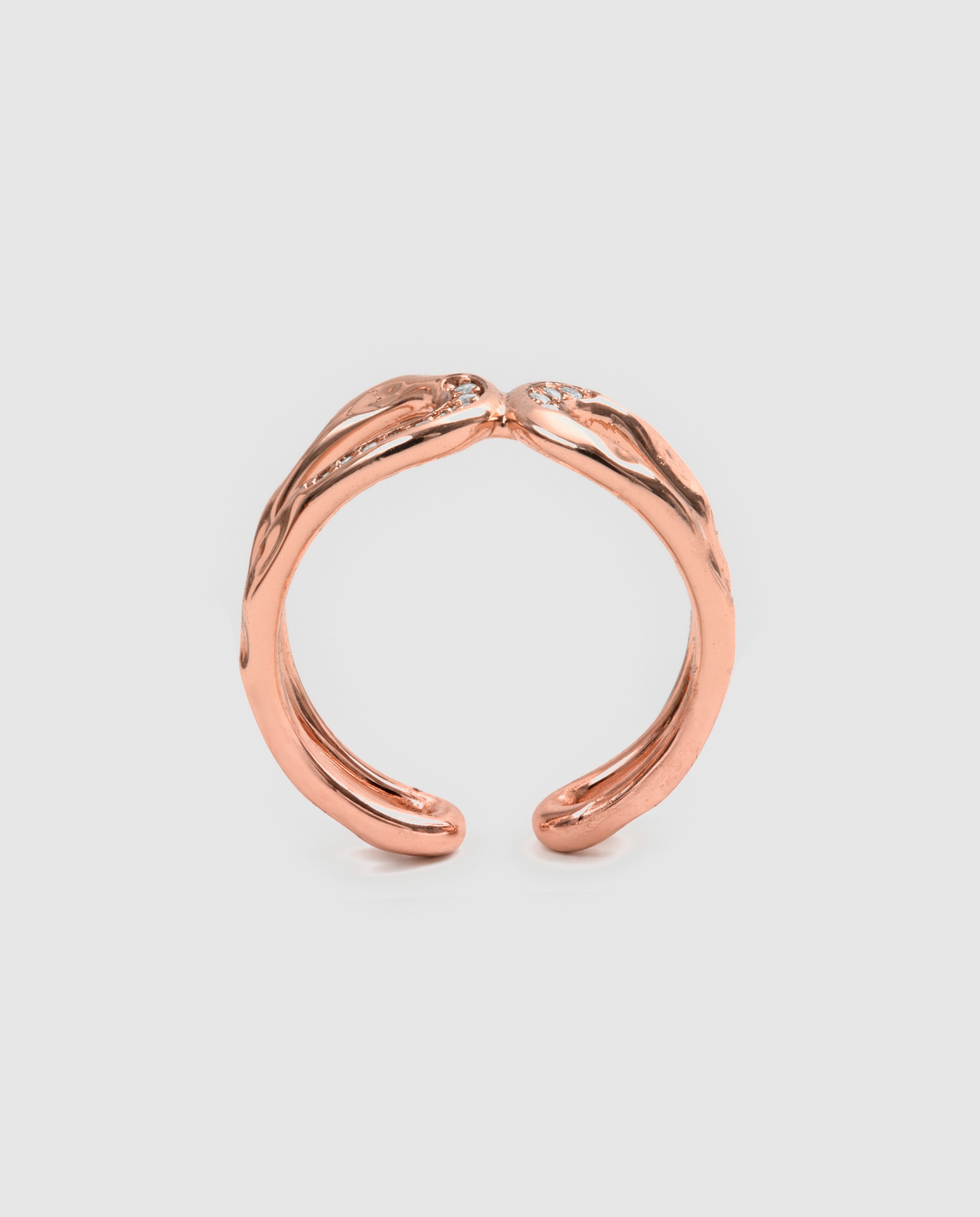 Imagen 4 de Anillo special edition con circonita brillante acabado en oro rosa 18k - Luxenter - Dorado Dorado
