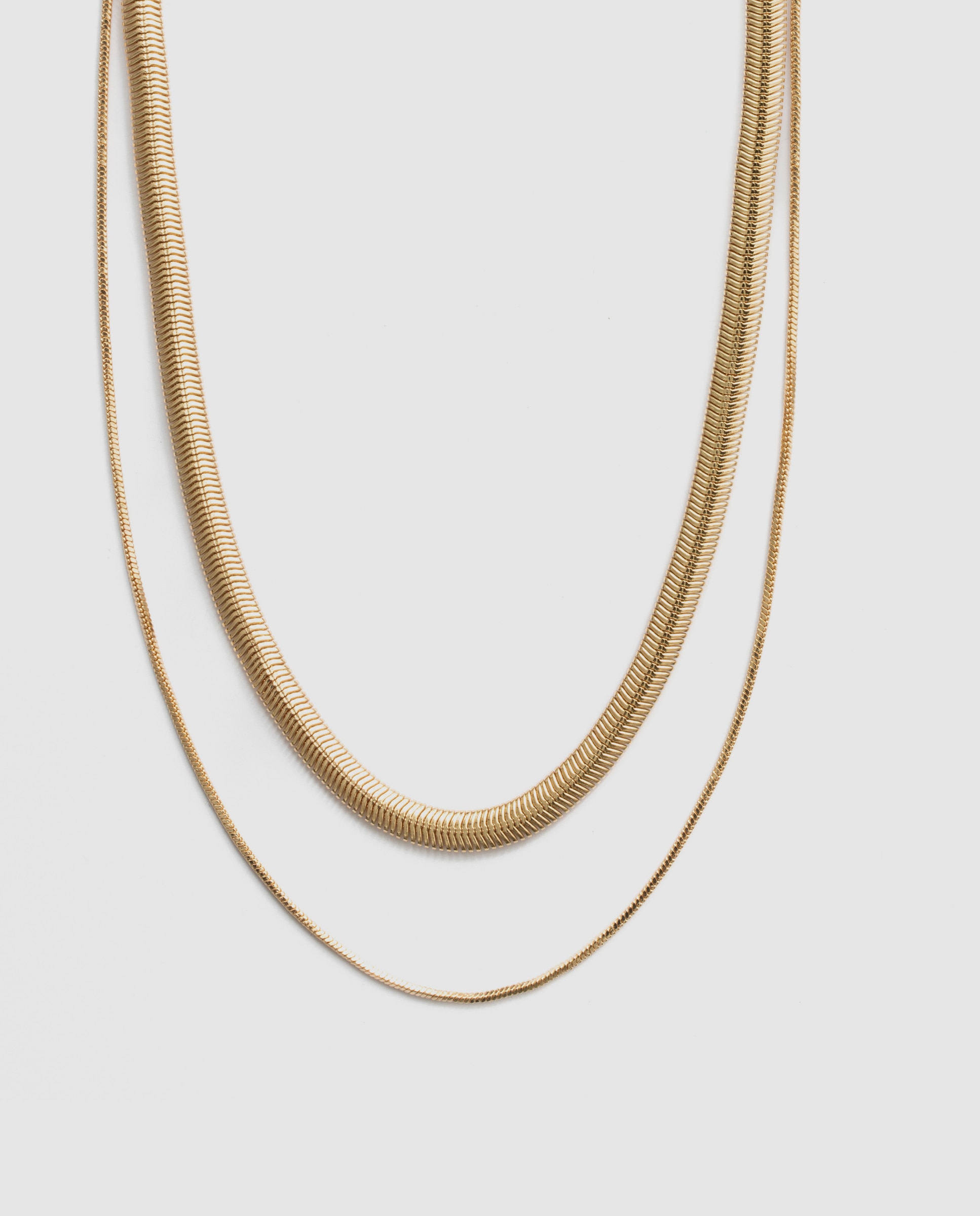 Collar áfrica acabado en oro amarillo de 18 quilates - Luxenter - Dorado Dorado-1