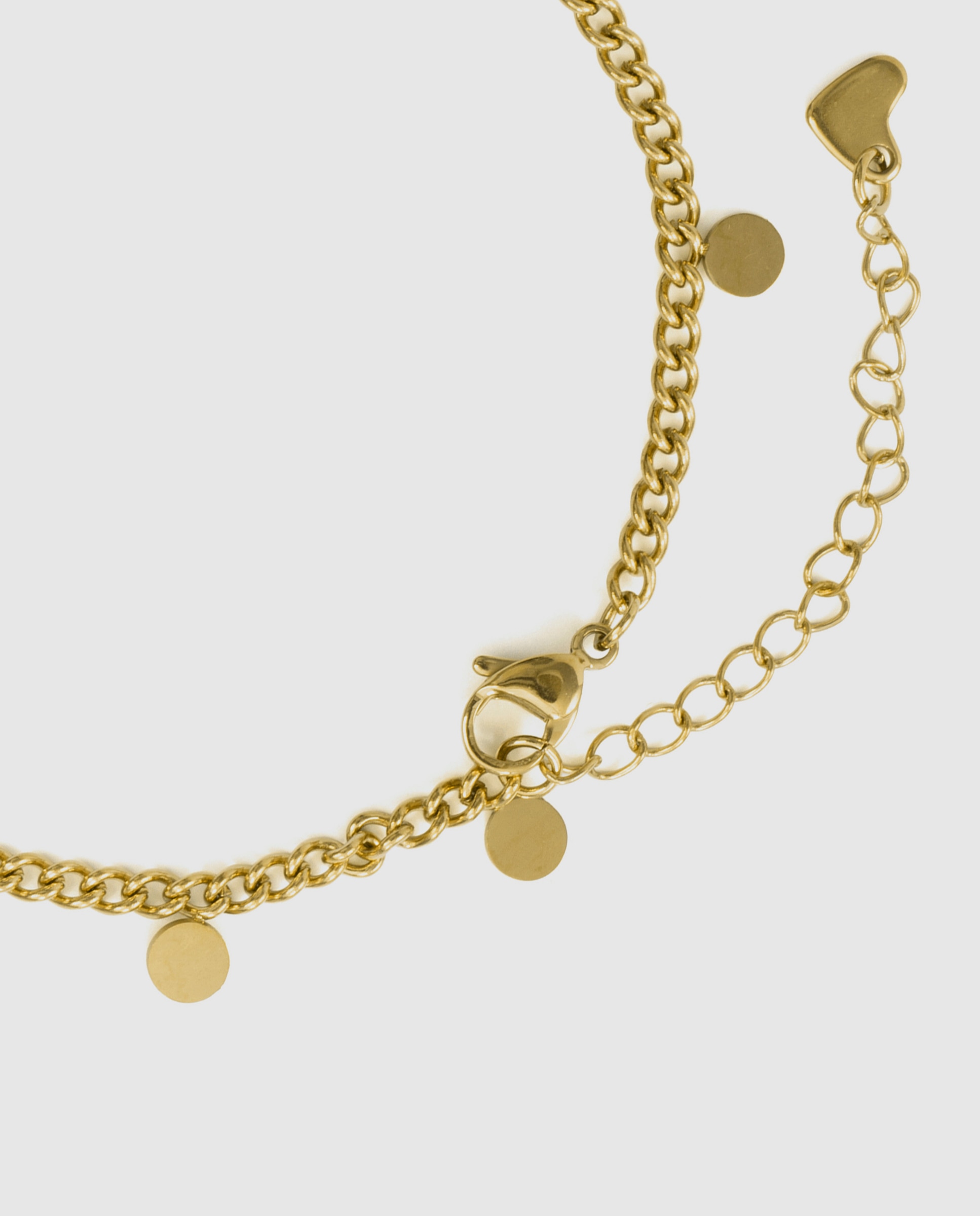Pulsera de cadena de acero acabada en oro amarillo 18k - Luxenter - Dorado Dorado-7