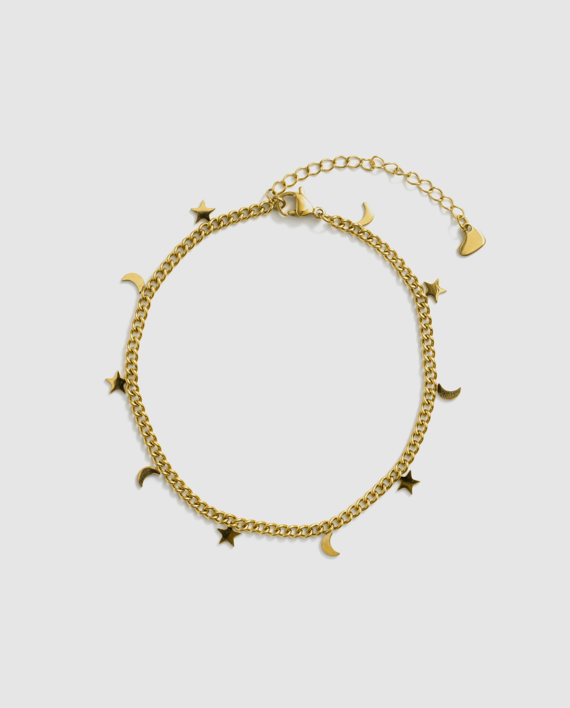 Pulsera de cadena de acero africa acabada en oro amarillo de 18k - Luxenter - Dorado Dorado-3
