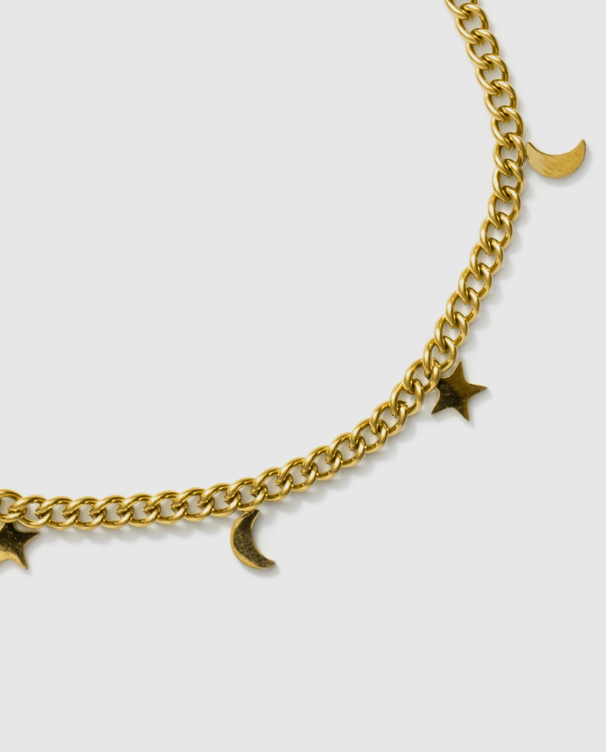 Pulsera de cadena de acero africa acabada en oro amarillo de 18k - Luxenter - Dorado Dorado-6