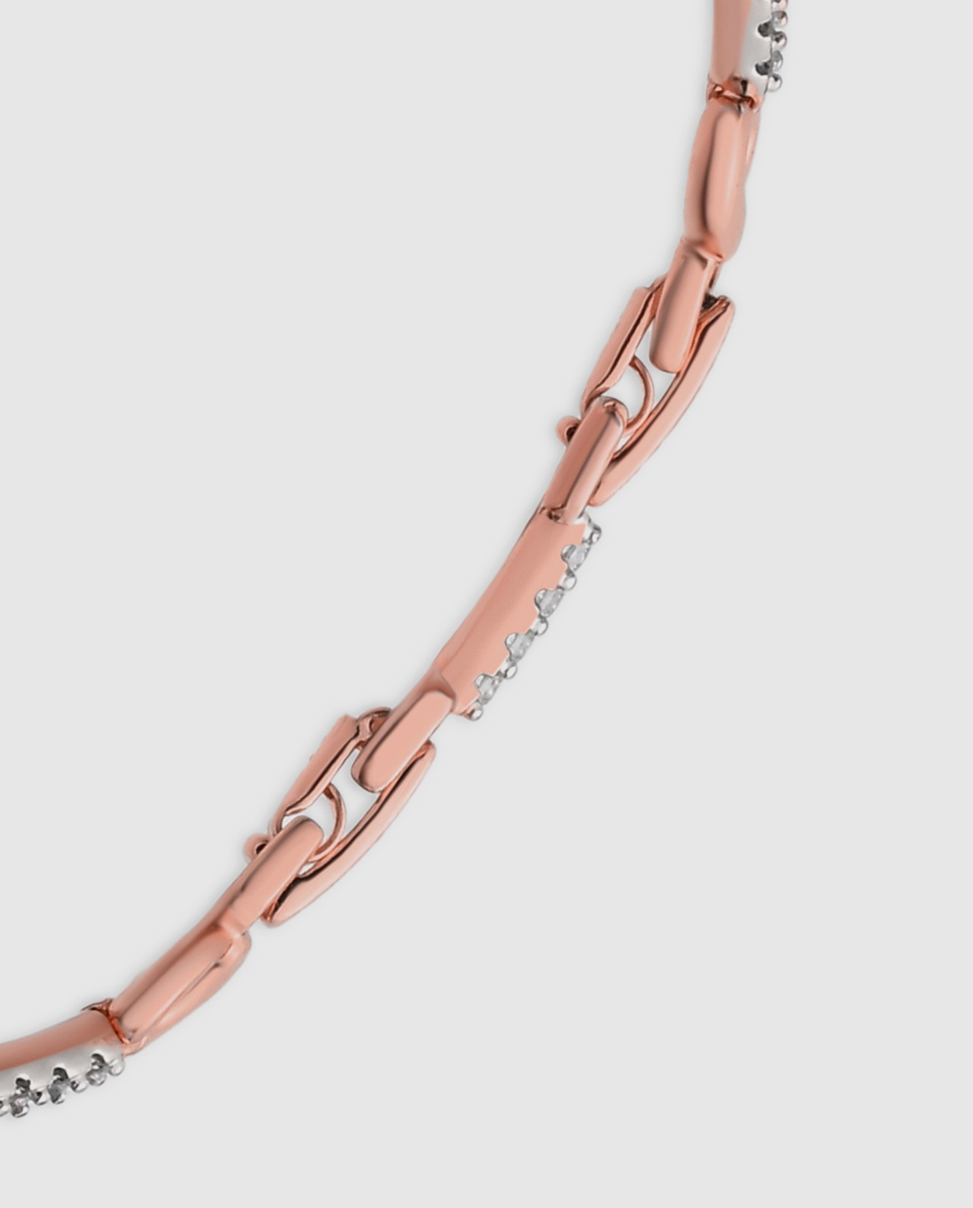 Pulsera de cadena special edition acabada en oro de 18k con circonita brillante - Luxenter - Rosa Rosa-7