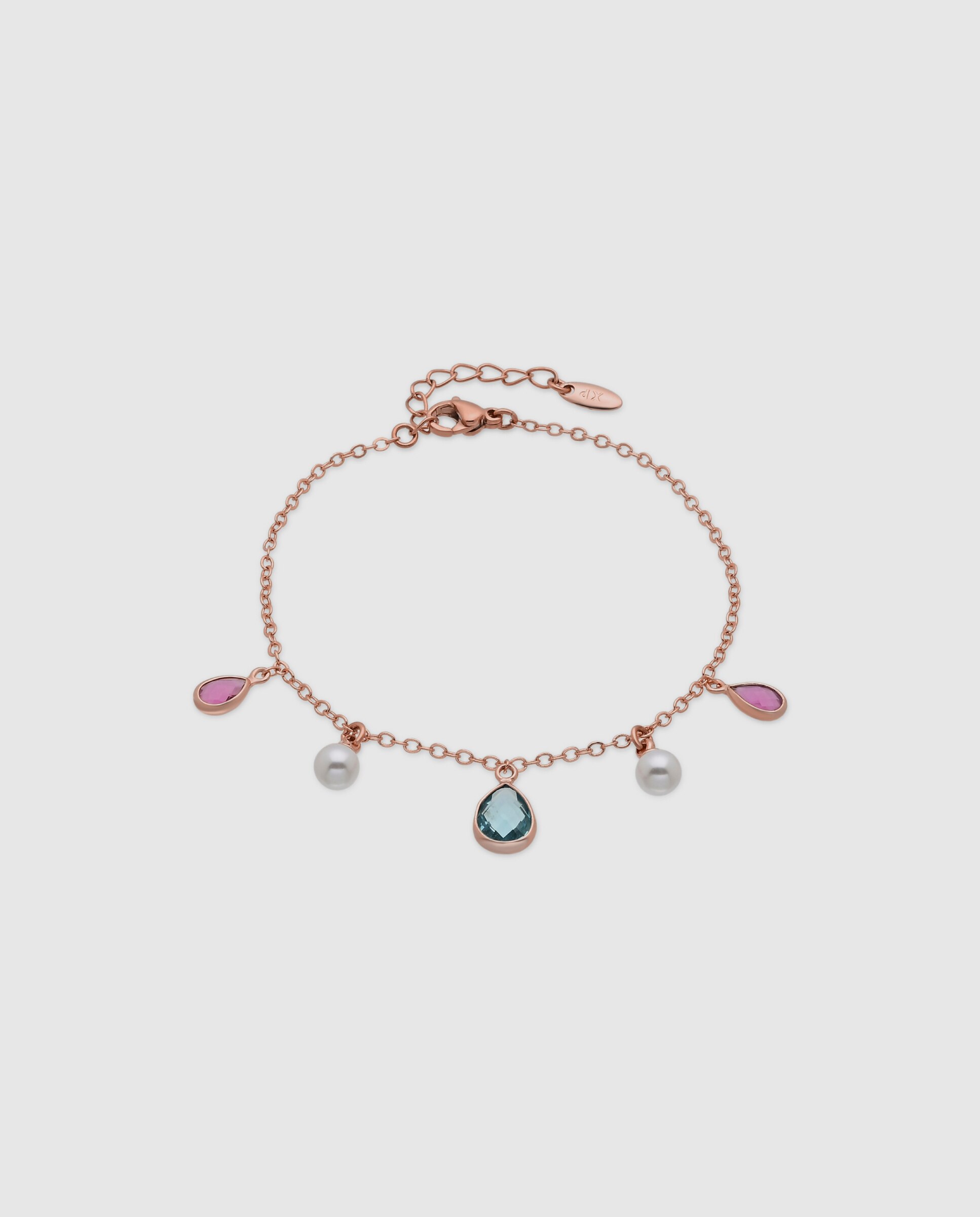 Pulsera special edition acabada en oro rosa de 18k con perla blanca - Luxenter - Multicolor Multicolor-1