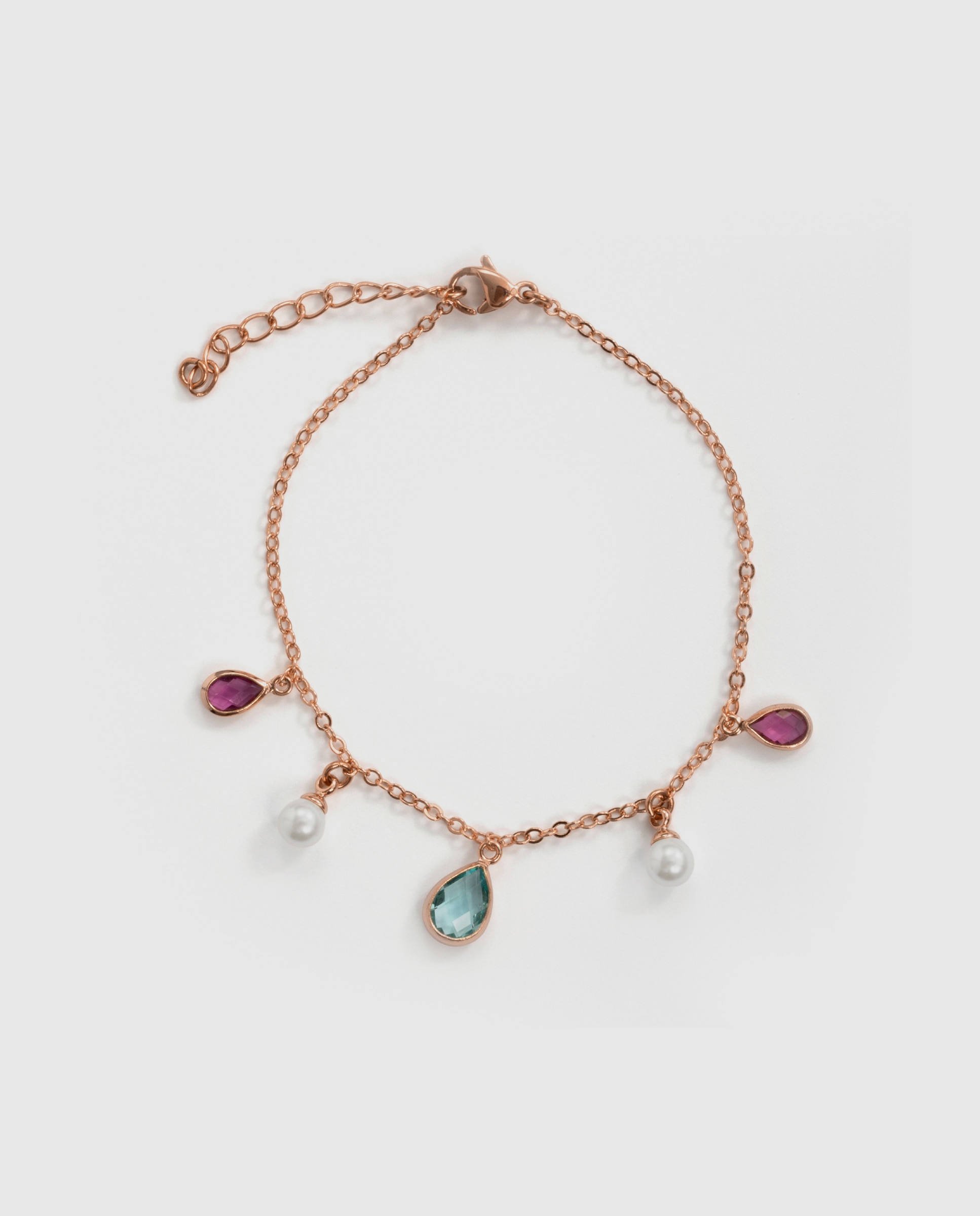 Pulsera special edition acabada en oro rosa de 18k con perla blanca - Luxenter - Multicolor Multicolor-3