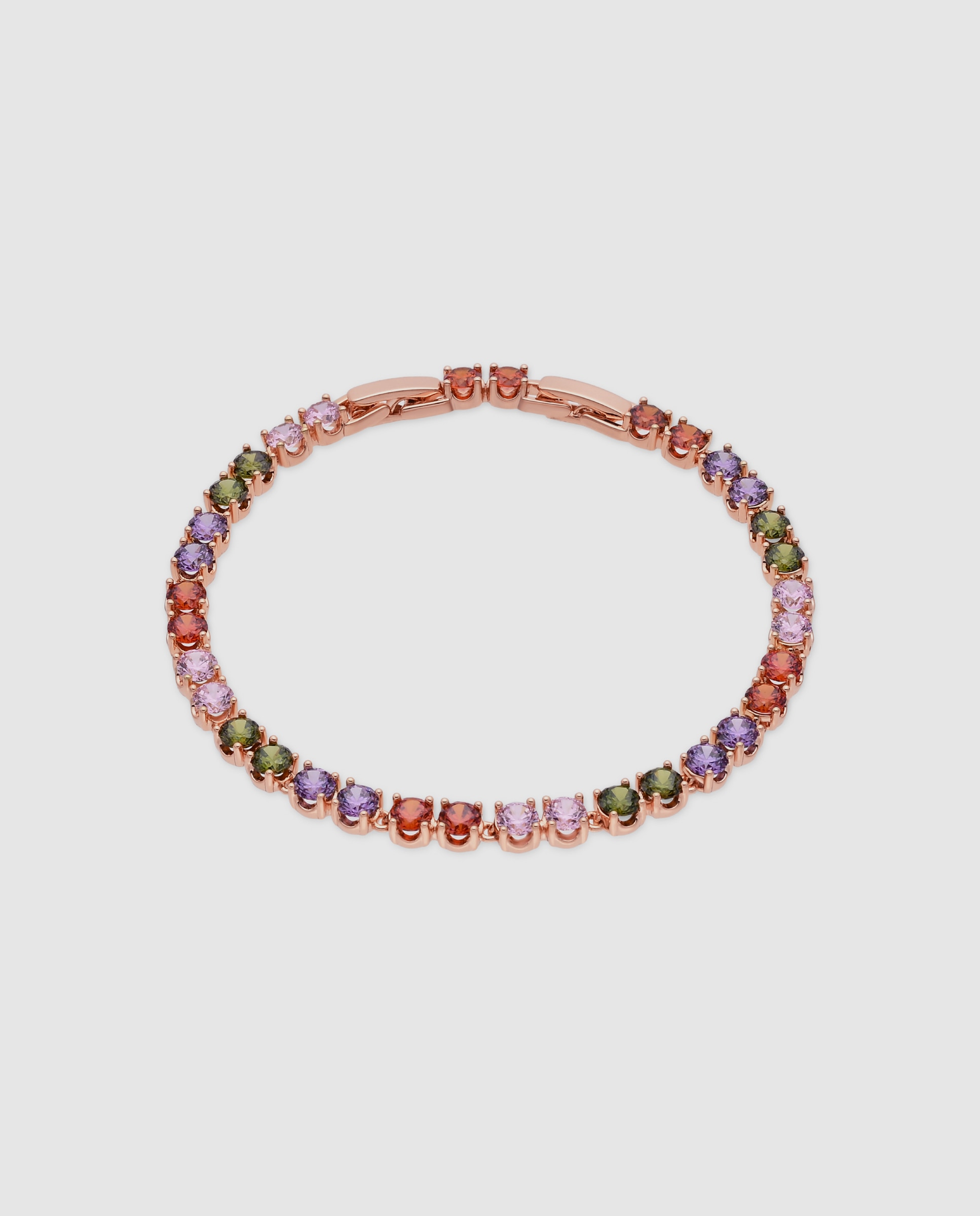 Pulsera de cadena special edition acabada en oro rosa de 18k con circonita - Luxenter - Multicolor Multicolor-1