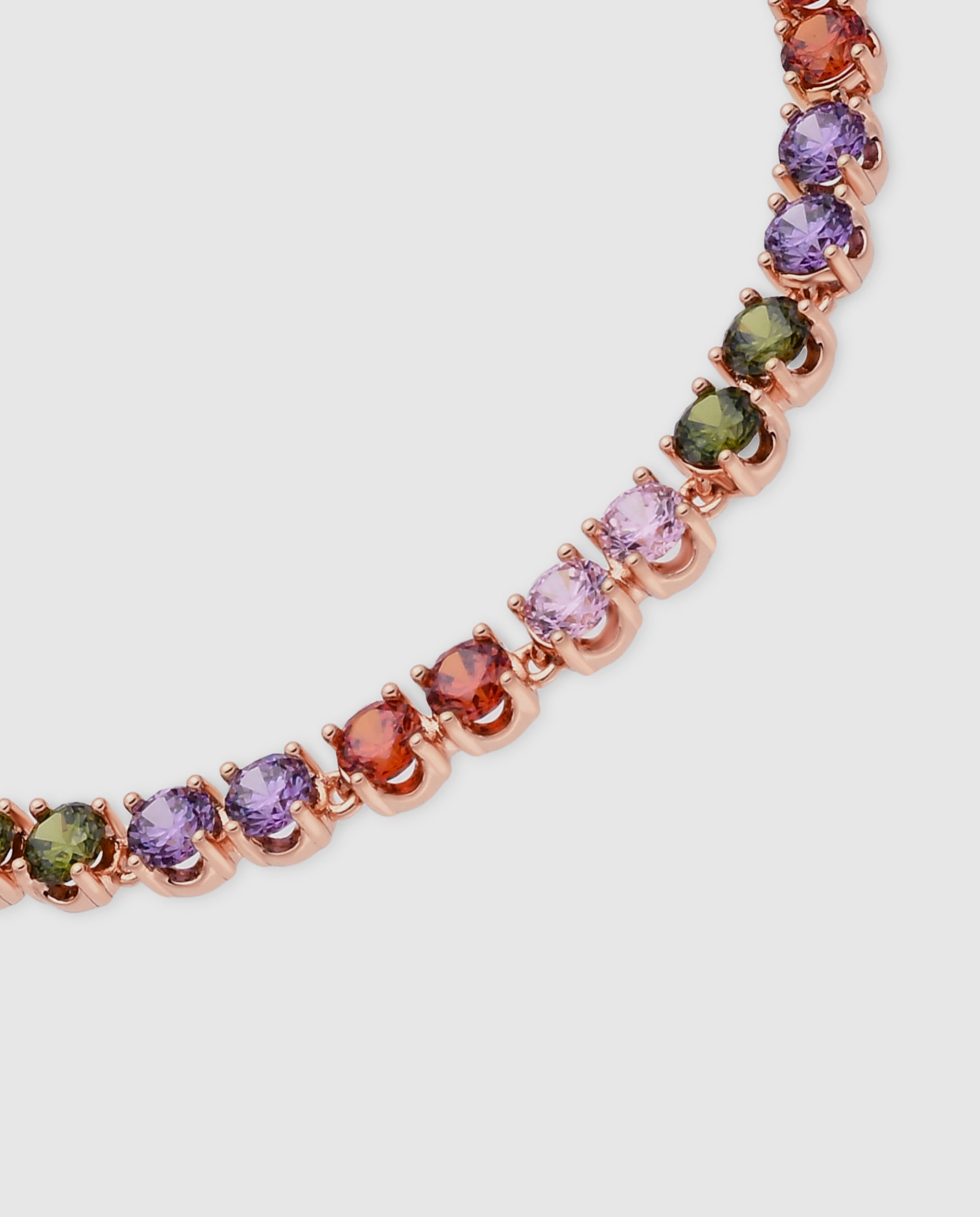 Pulsera de cadena special edition acabada en oro rosa de 18k con circonita - Luxenter - Multicolor Multicolor-6