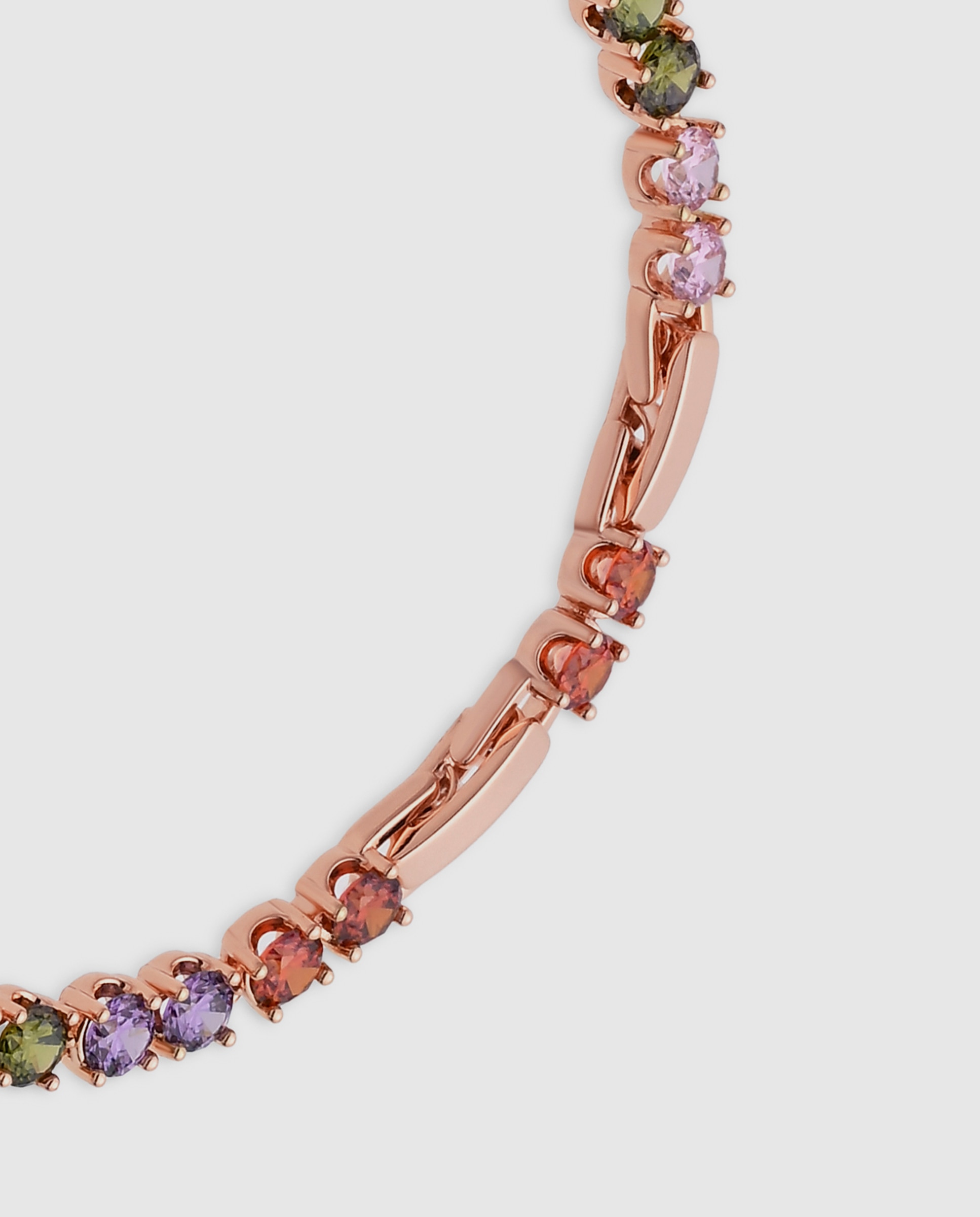 Pulsera de cadena special edition acabada en oro rosa de 18k con circonita - Luxenter - Multicolor Multicolor-7