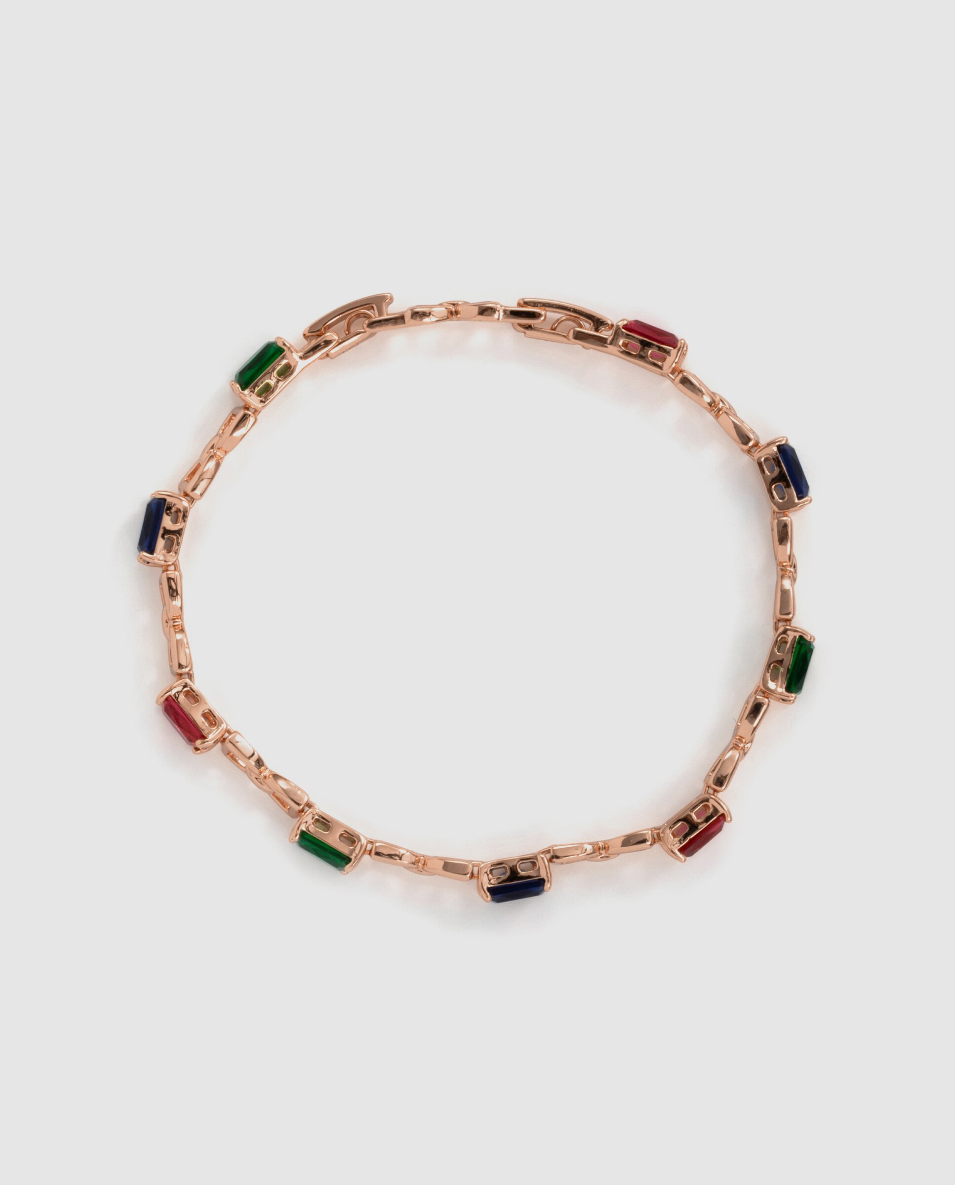 Pulsera de cadena special edition acabada en oro rosa de 18k con circonita - Luxenter - Multicolor Multicolor-3