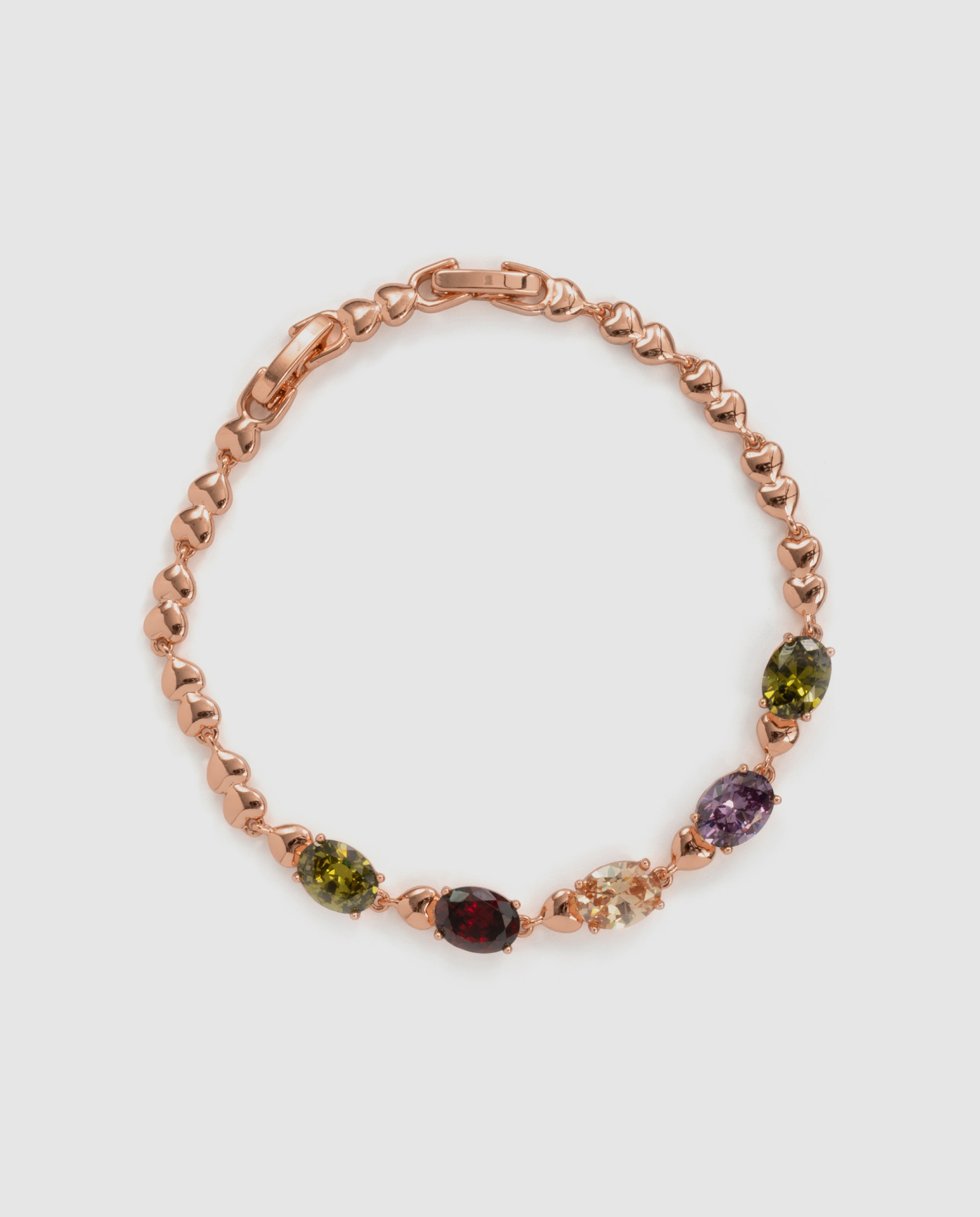 Pulsera de cadena special edition acabada en oro rosa de 18k con circonita brillante - Luxenter - Multicolor Multicolor-3