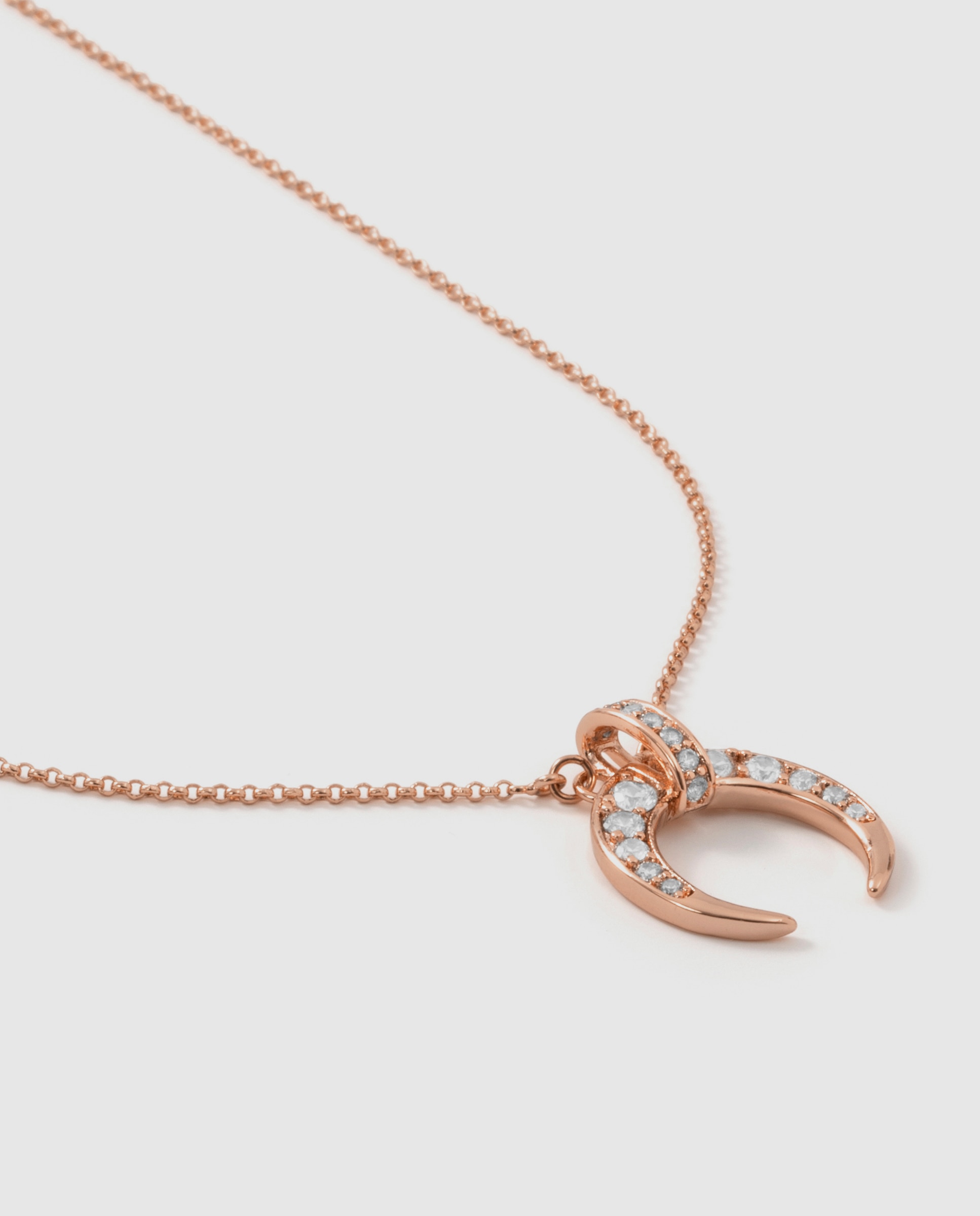 Collar acabado en oro 18k con circonita brillante - Luxenter - Rosa Rosa-6