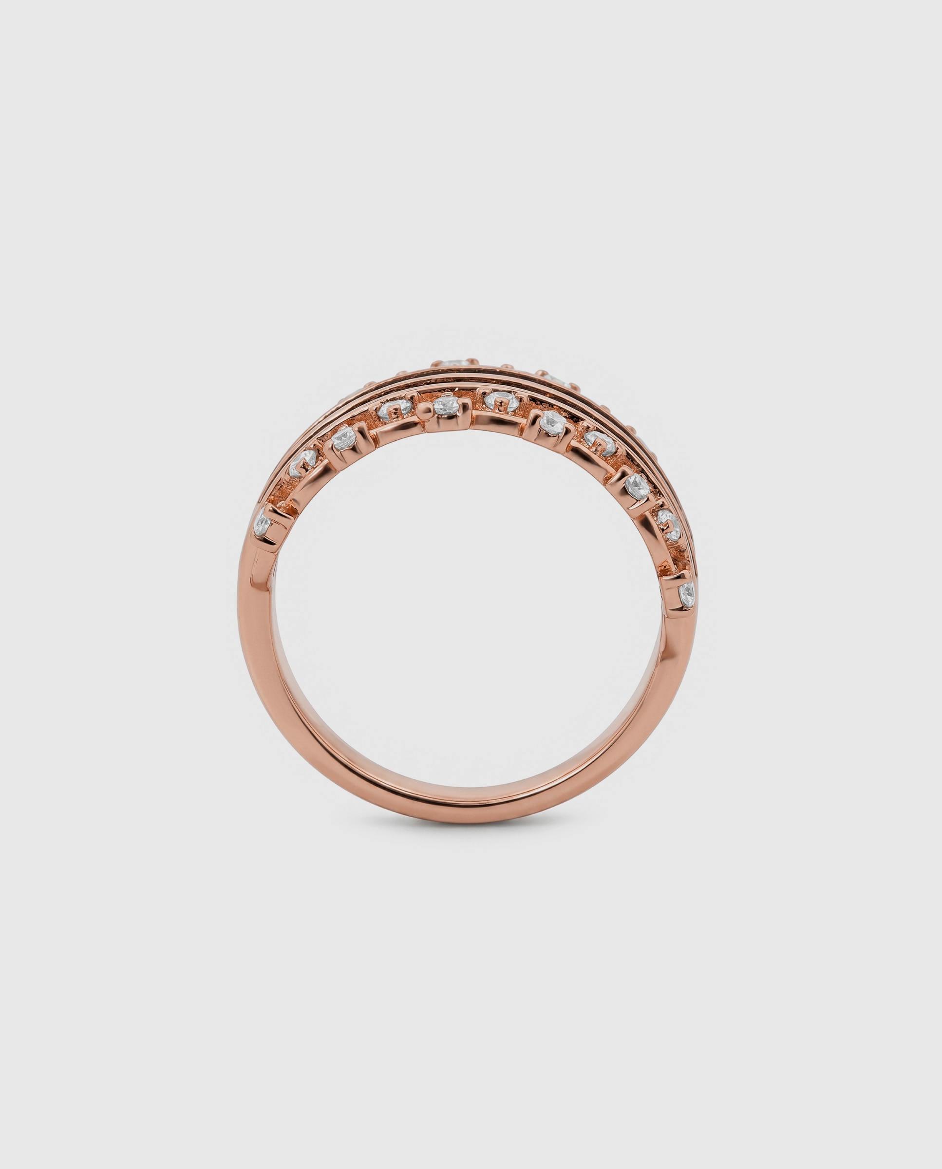 Anillo special edition acabado en oro rosa de 18k con circonita onix - Luxenter - Negro Negro-7