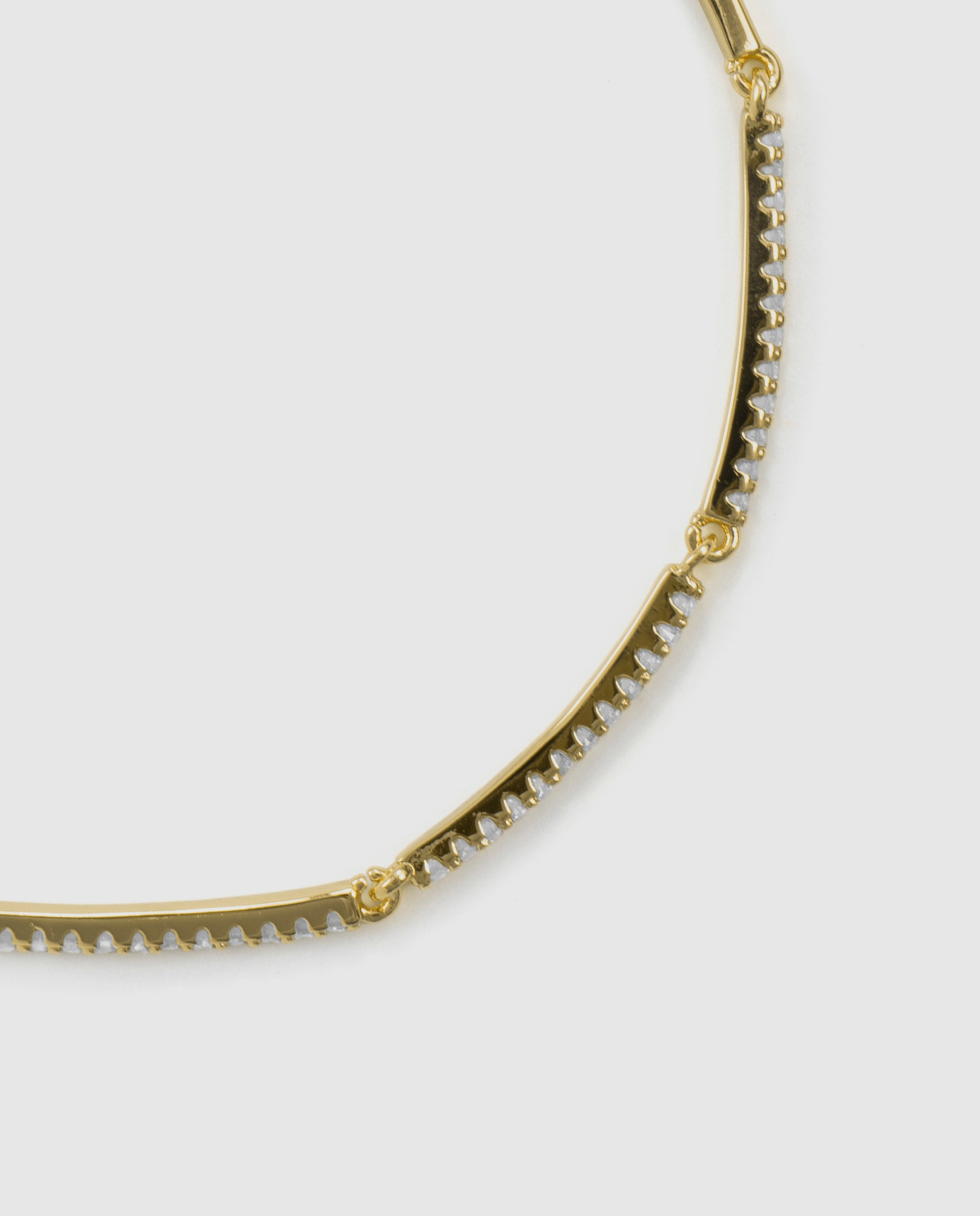 Pulsera de cadena africa acabada en oro amarillo de 18k con circonita brillante - Luxenter - Dorado Dorado-6