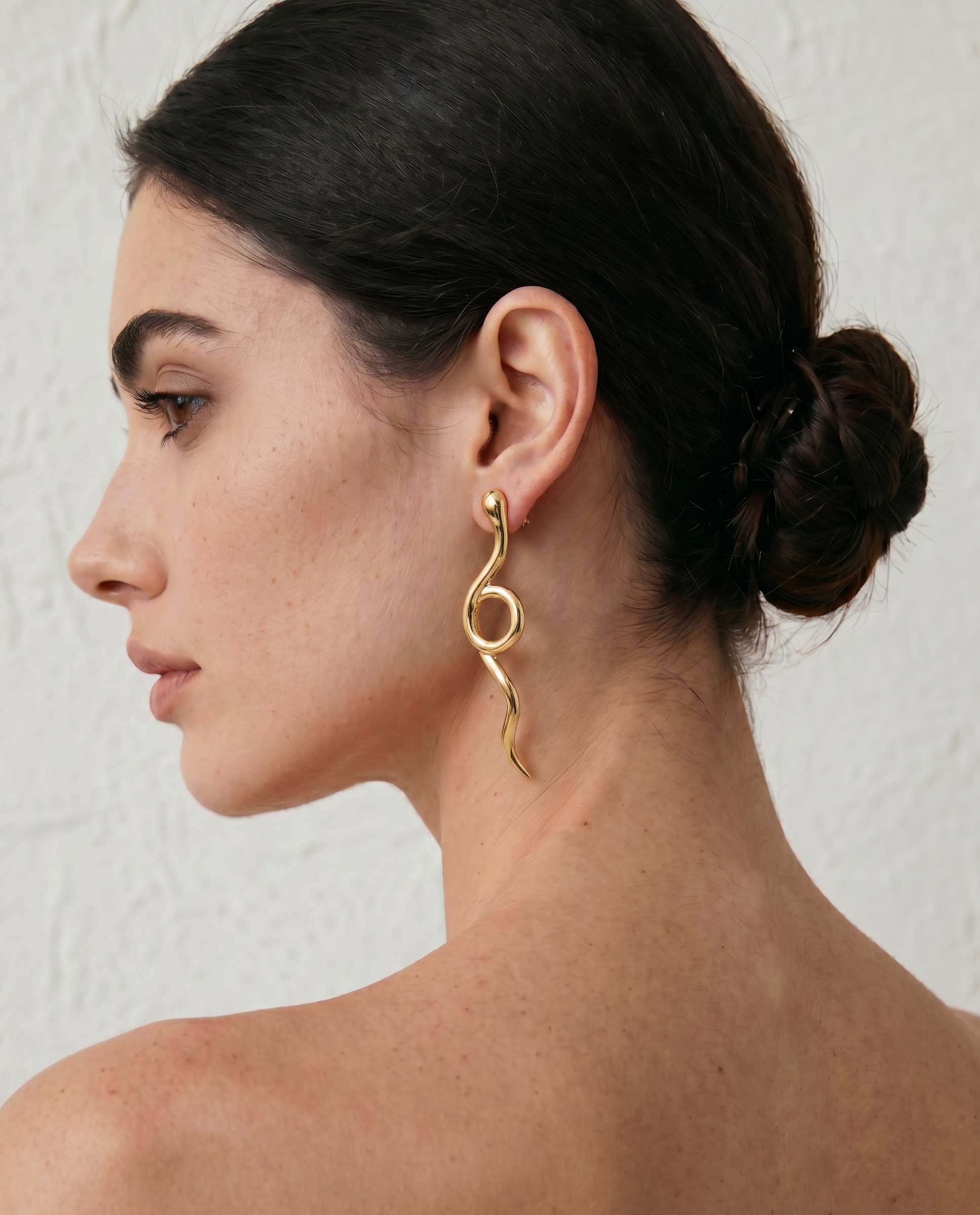 Pendientes africa acabados en oro amarillo de 18k - Luxenter - Dorado Dorado-2