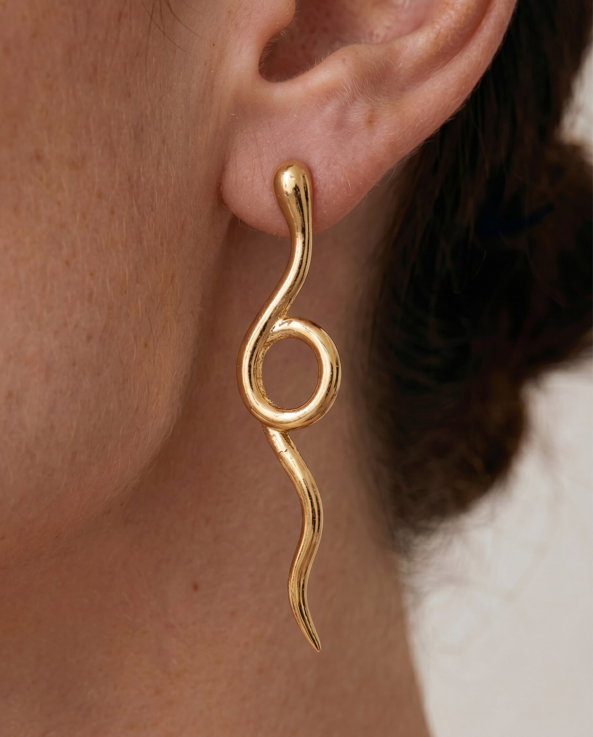 Pendientes africa acabados en oro amarillo de 18k - Luxenter - Dorado Dorado-4