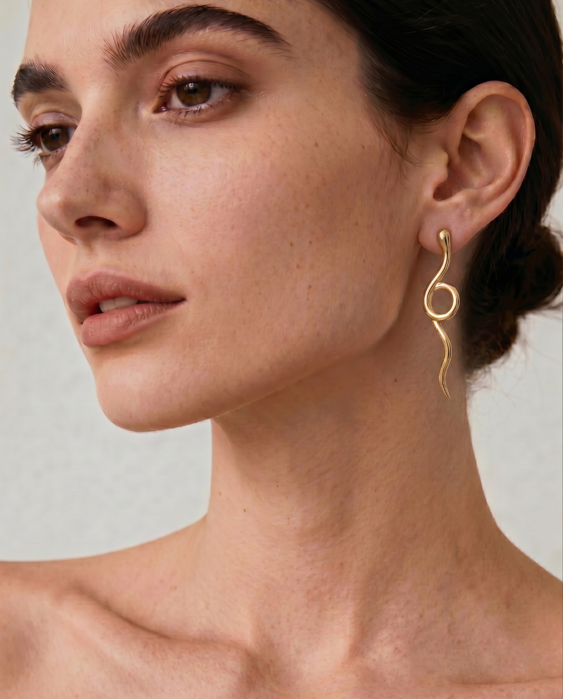 Pendientes africa acabados en oro amarillo de 18k - Luxenter - Dorado Dorado-5