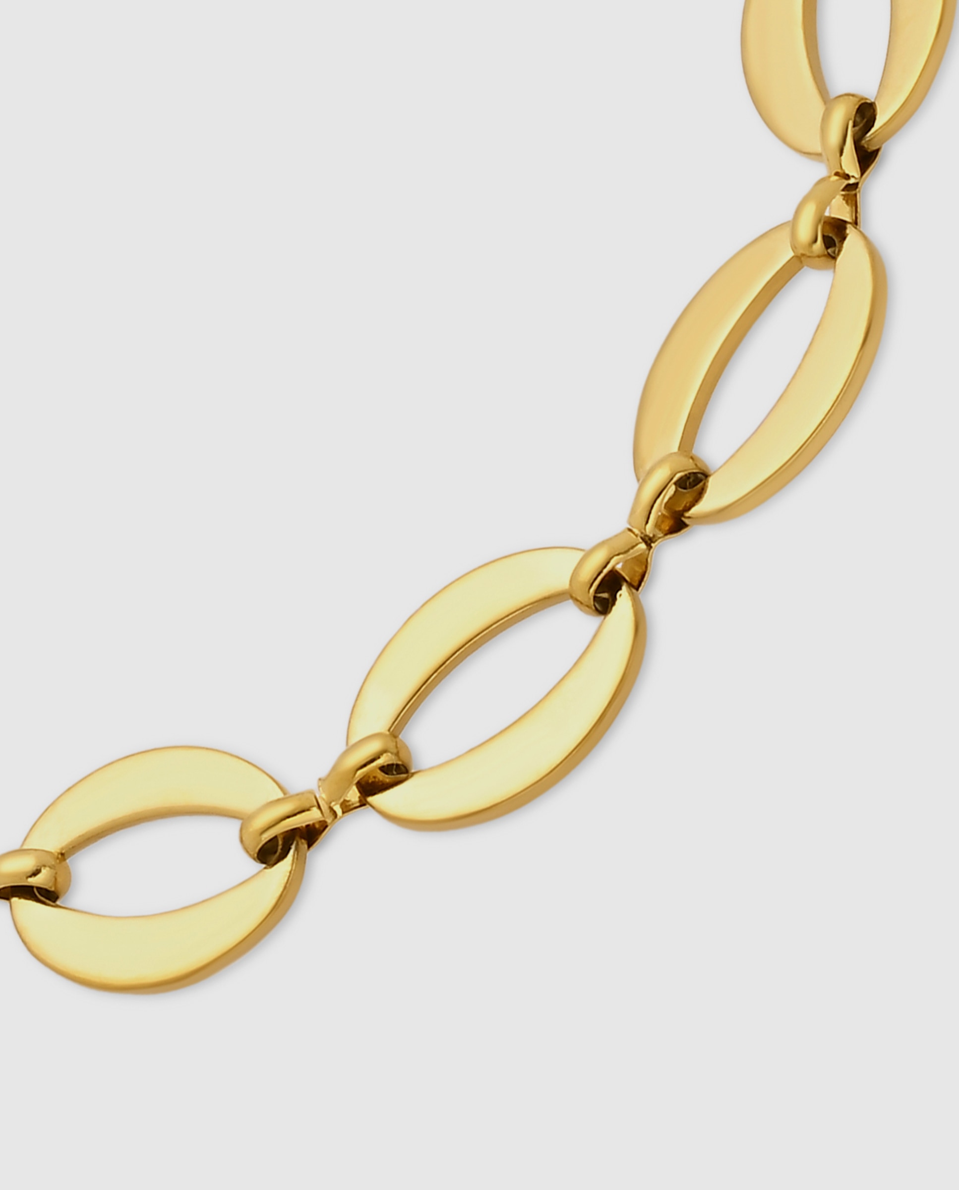 Pulsera de eslabones de acero acabada en oro amarillo 18k - Luxenter - Dorado Dorado-6