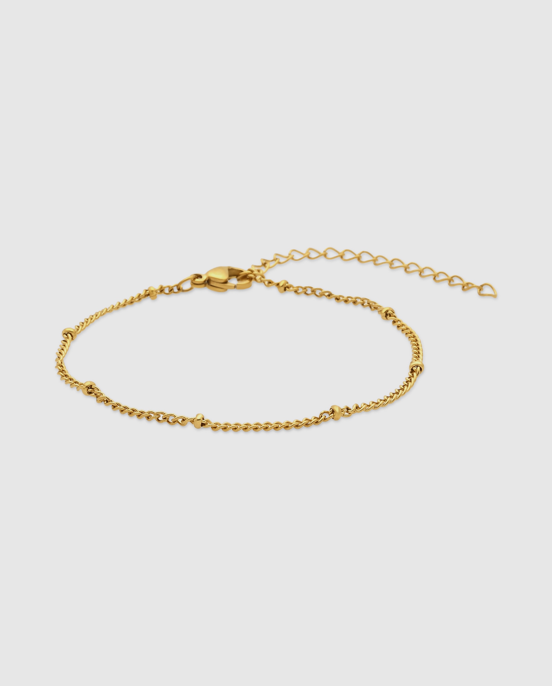 Pulsera de cadena de acero acabada en oro amarillo 18k - Luxenter - Dorado Dorado-1