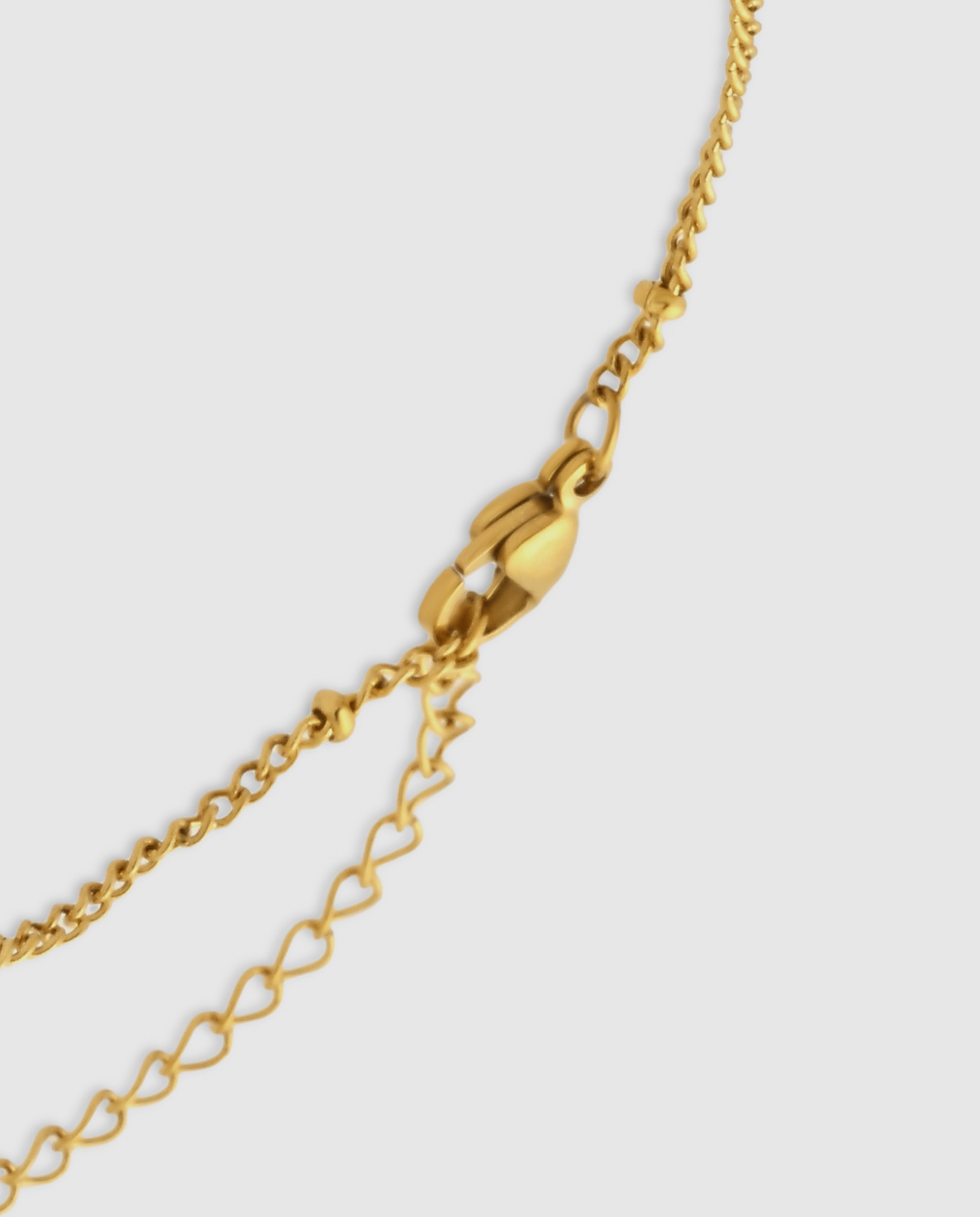 Pulsera de cadena de acero acabada en oro amarillo 18k - Luxenter - Dorado Dorado-7