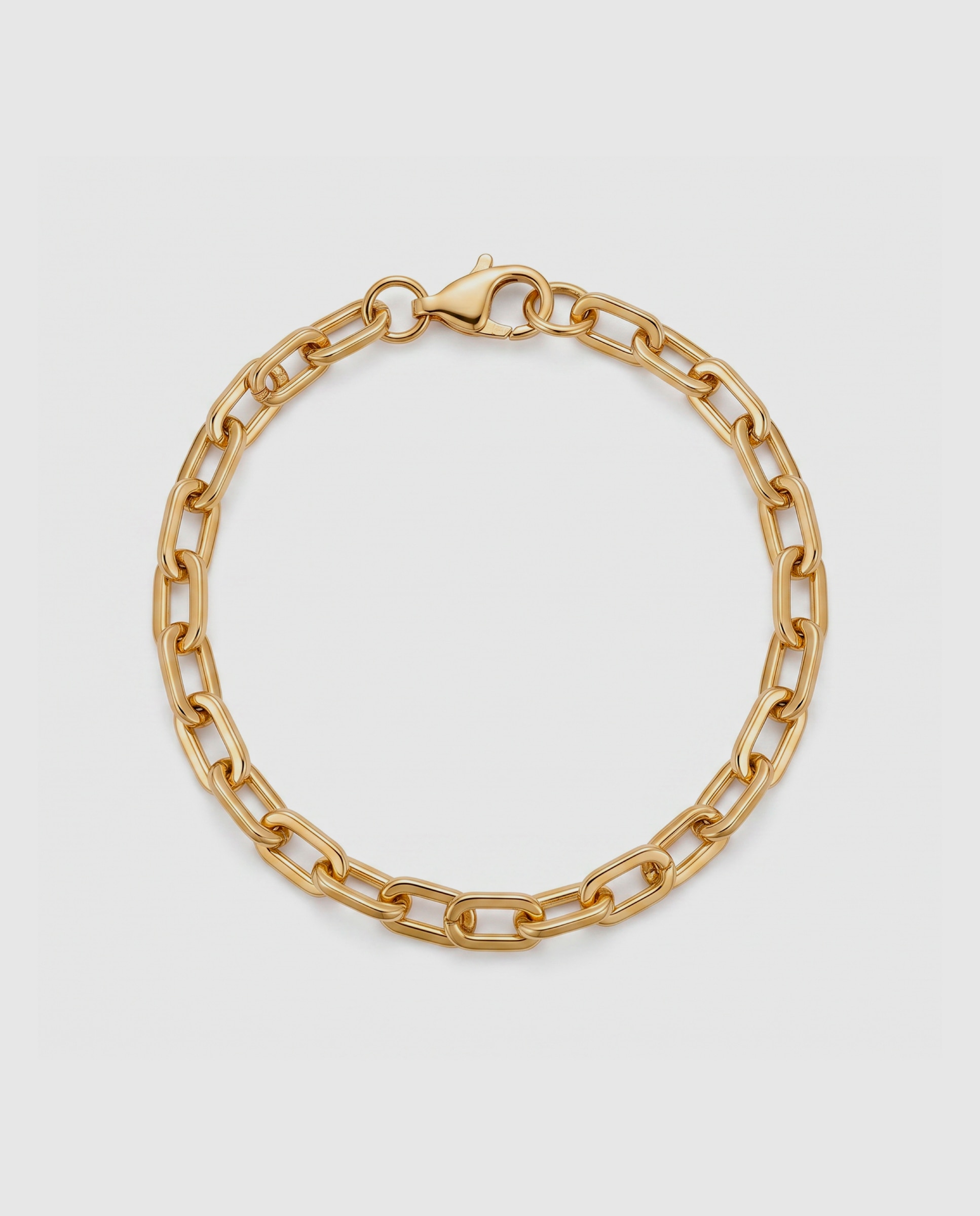 Pulsera de eslabones de acero acabada en oro amarillo 18k - Luxenter - Dorado Dorado-3