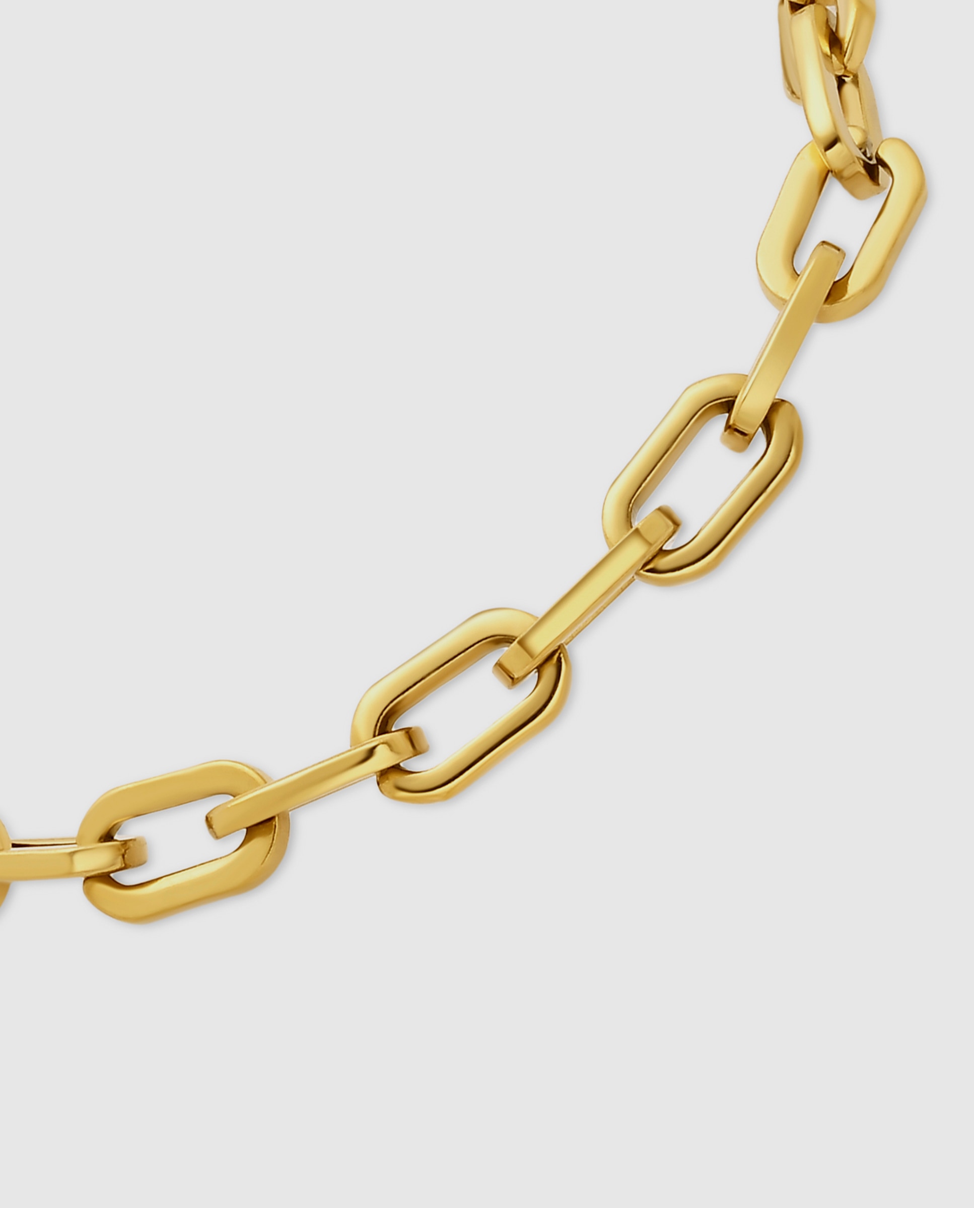 Pulsera de eslabones de acero acabada en oro amarillo 18k - Luxenter - Dorado Dorado-6