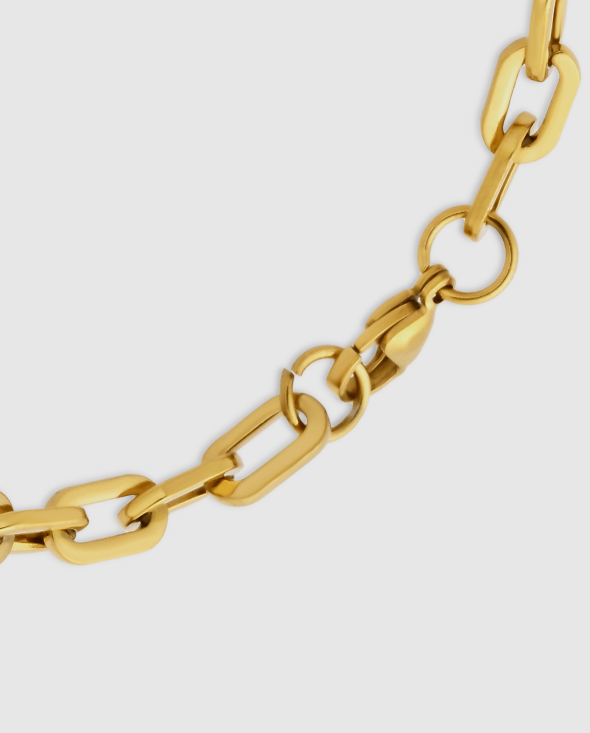 Pulsera de eslabones de acero acabada en oro amarillo 18k - Luxenter - Dorado Dorado-7
