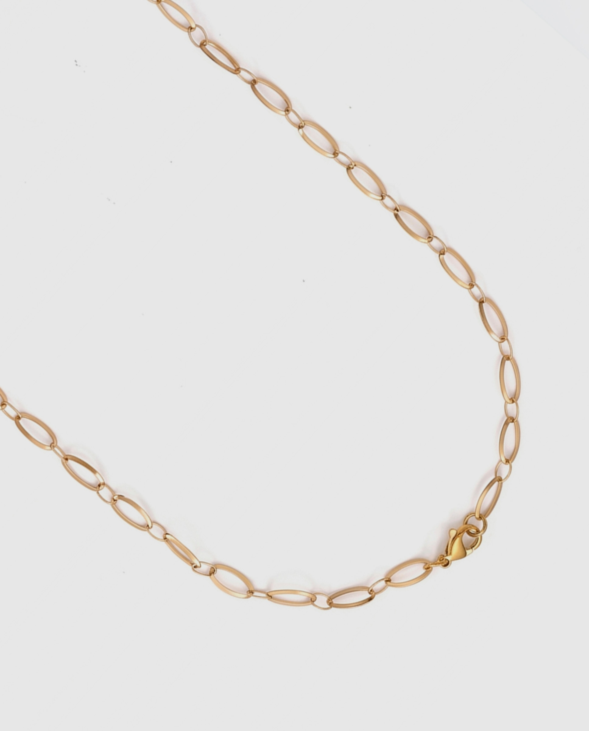 Collar de acero acabado en oro amarillo 18k - Luxenter - Dorado Dorado-7