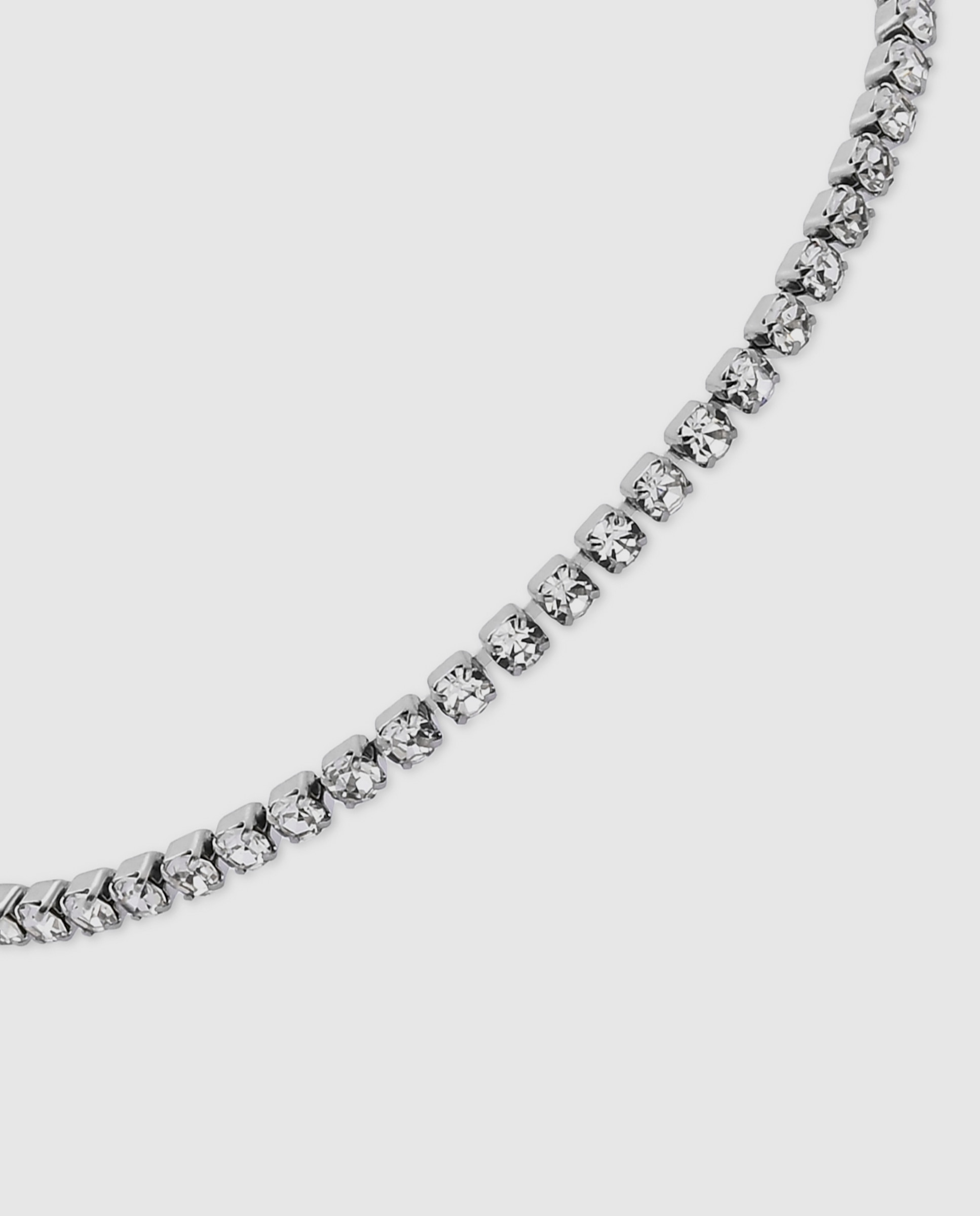 Pulsera tennis de acero acabada en rodio con circonita brillante - Luxenter - Plateado Plateado-6