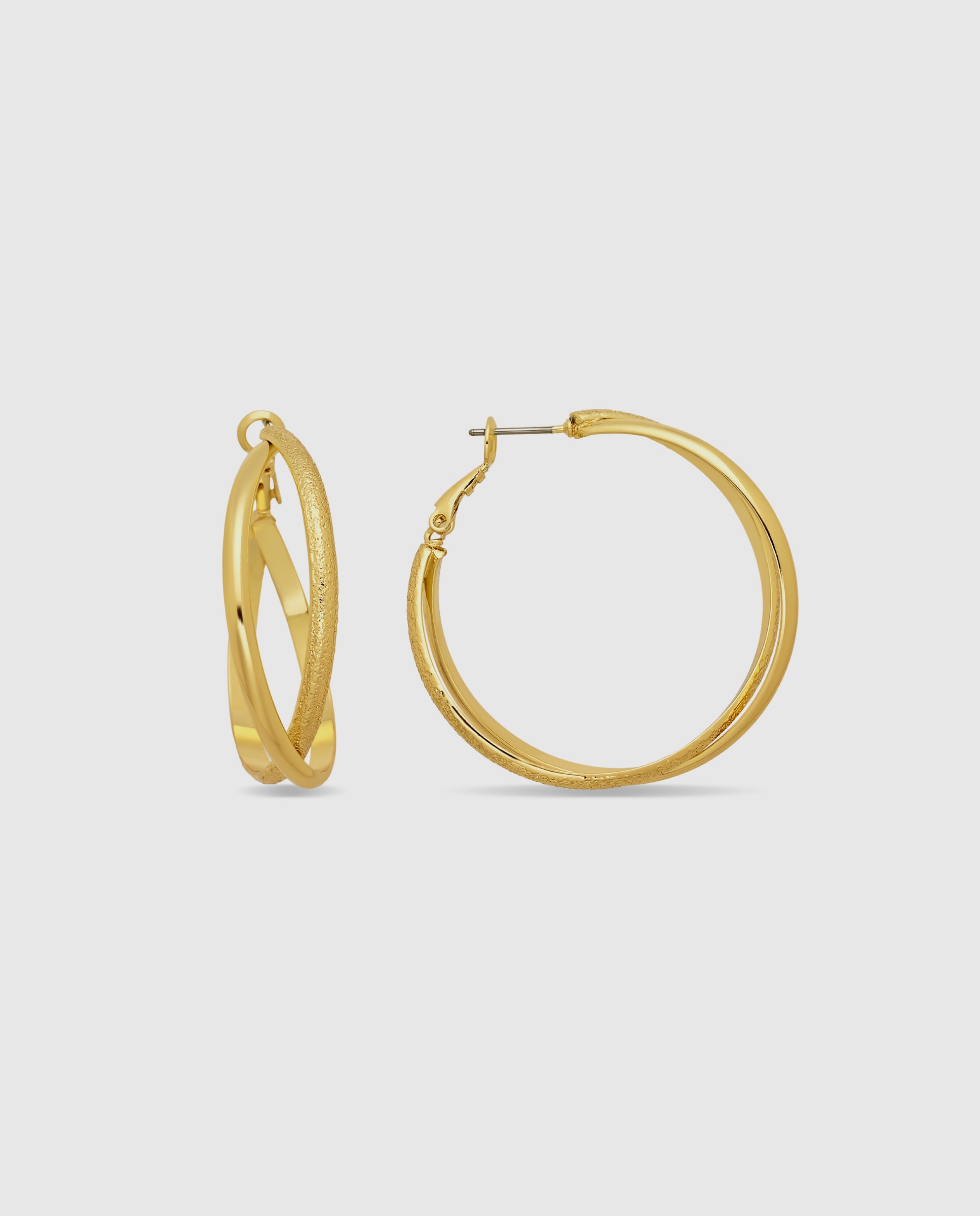 Pendientes de aro africa acabados en oro amarillo de 18k - Luxenter - Dorado Dorado-1