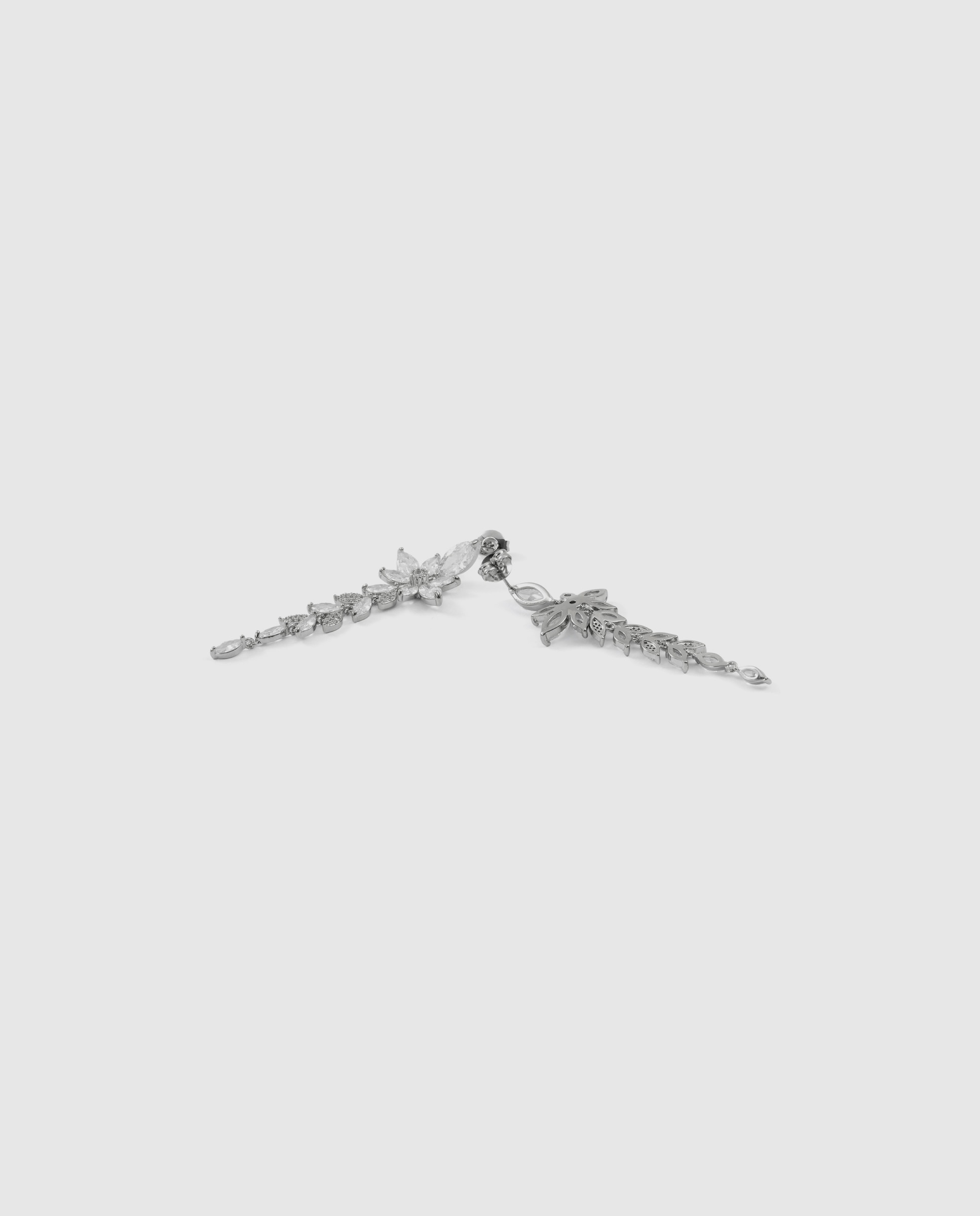 Pendientes deluxe con circonita acabados en rodio - Luxenter - Blanco Blanco-6