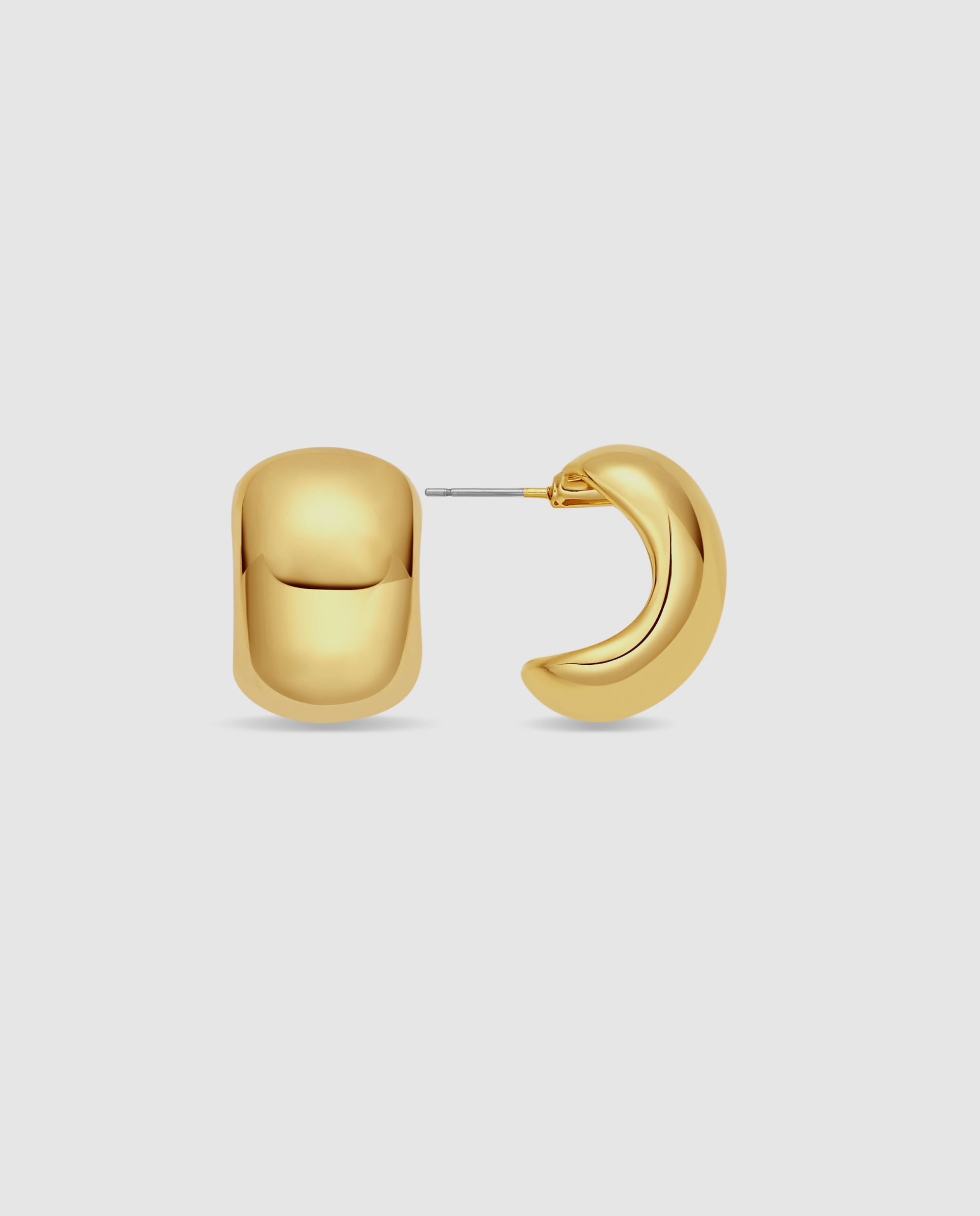 Imagen 0 de Pendientes basic acabados en oro de 18k Dorado