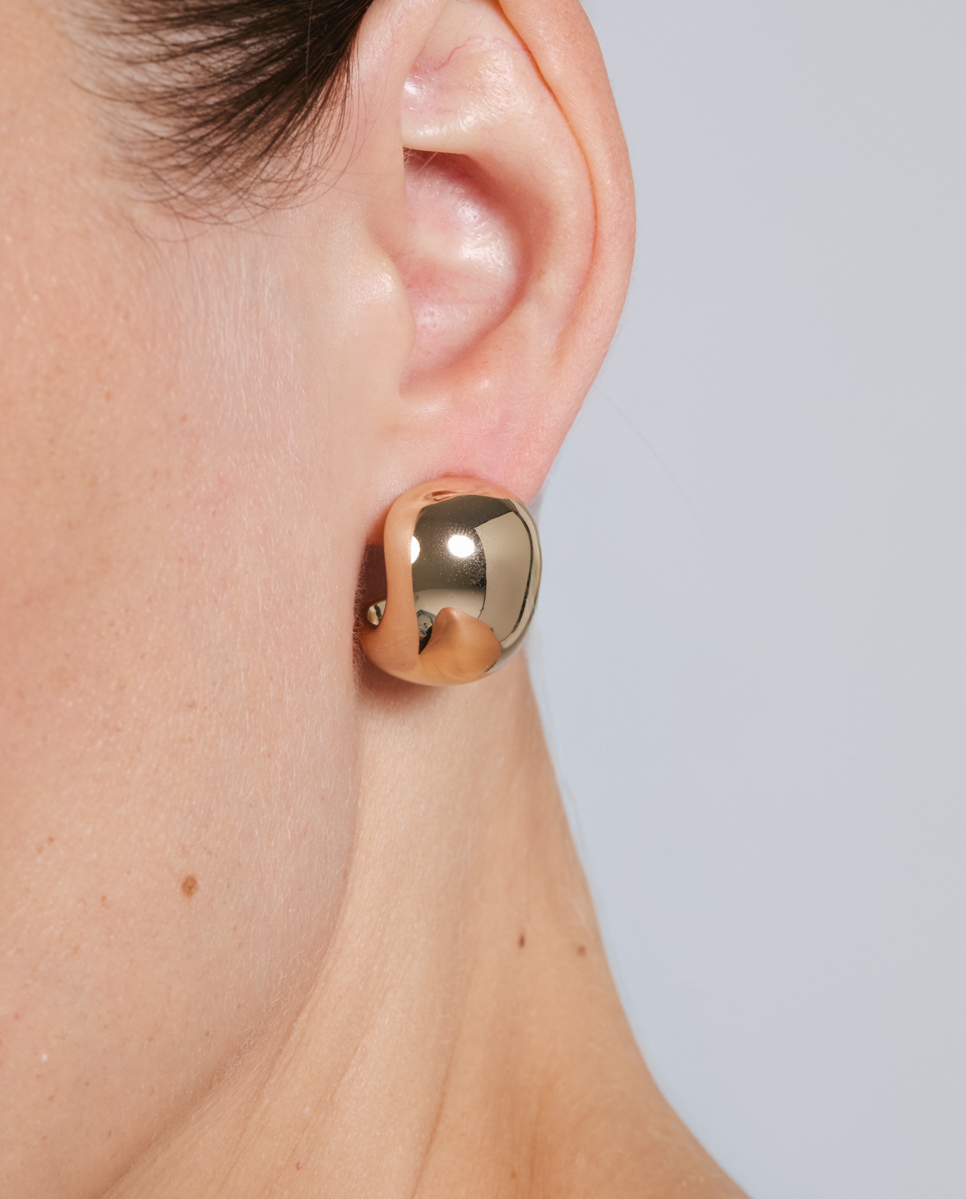Pendientes basic acabados en oro de 18k - Luxenter - Dorado Dorado-4