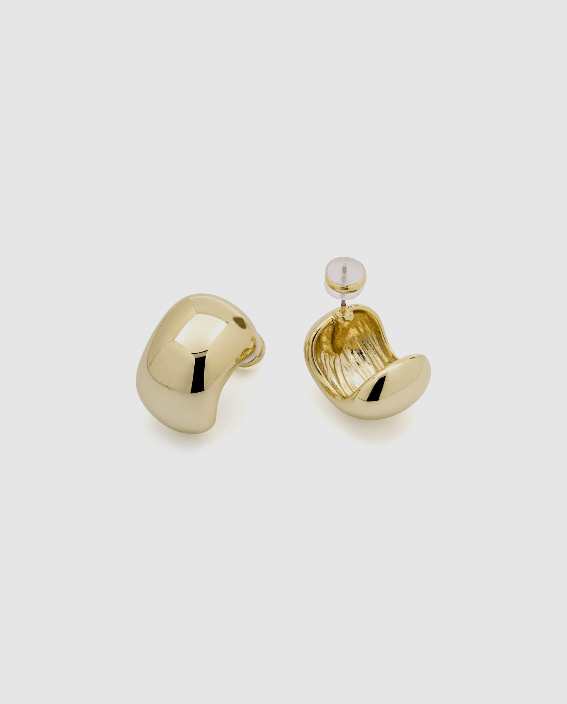 Pendientes basic acabados en oro de 18k - Luxenter - Dorado Dorado-6
