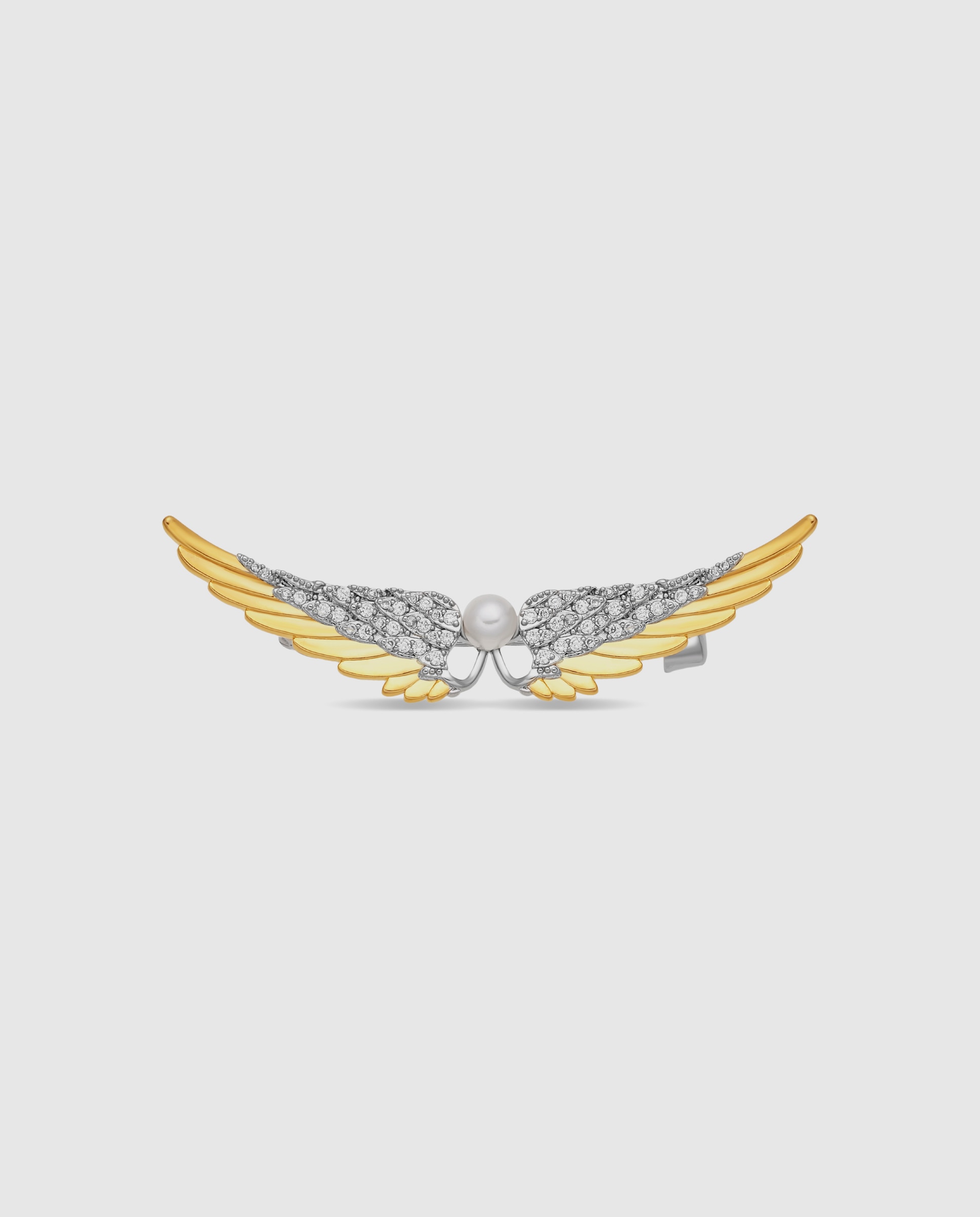 Imagen 0 de Broche deluxe con perla acabado en oro amarillo de 18k Blanco