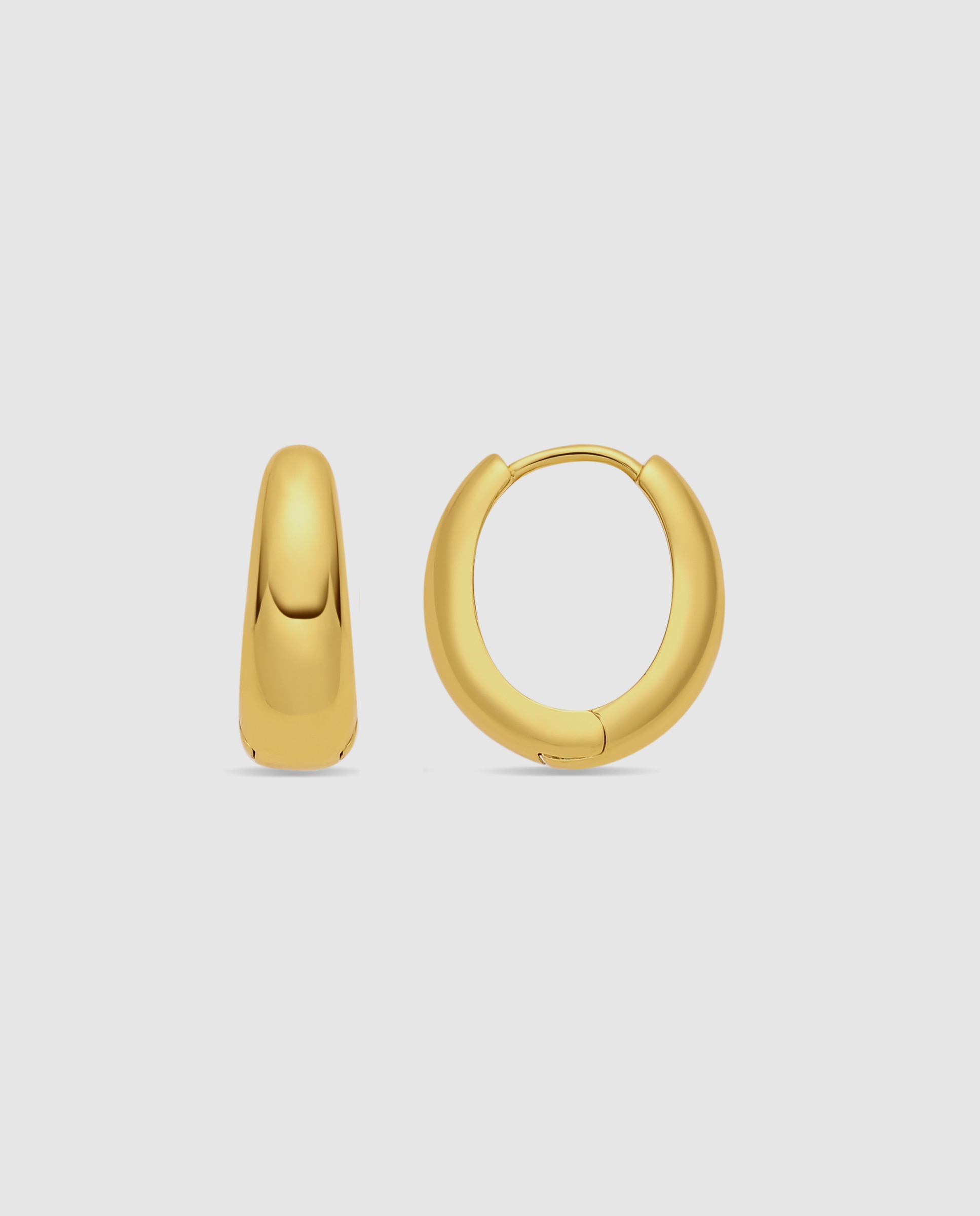 Pendientes acabados en oro amarillo 18k con circonita brillante - Luxenter - Dorado Dorado-1