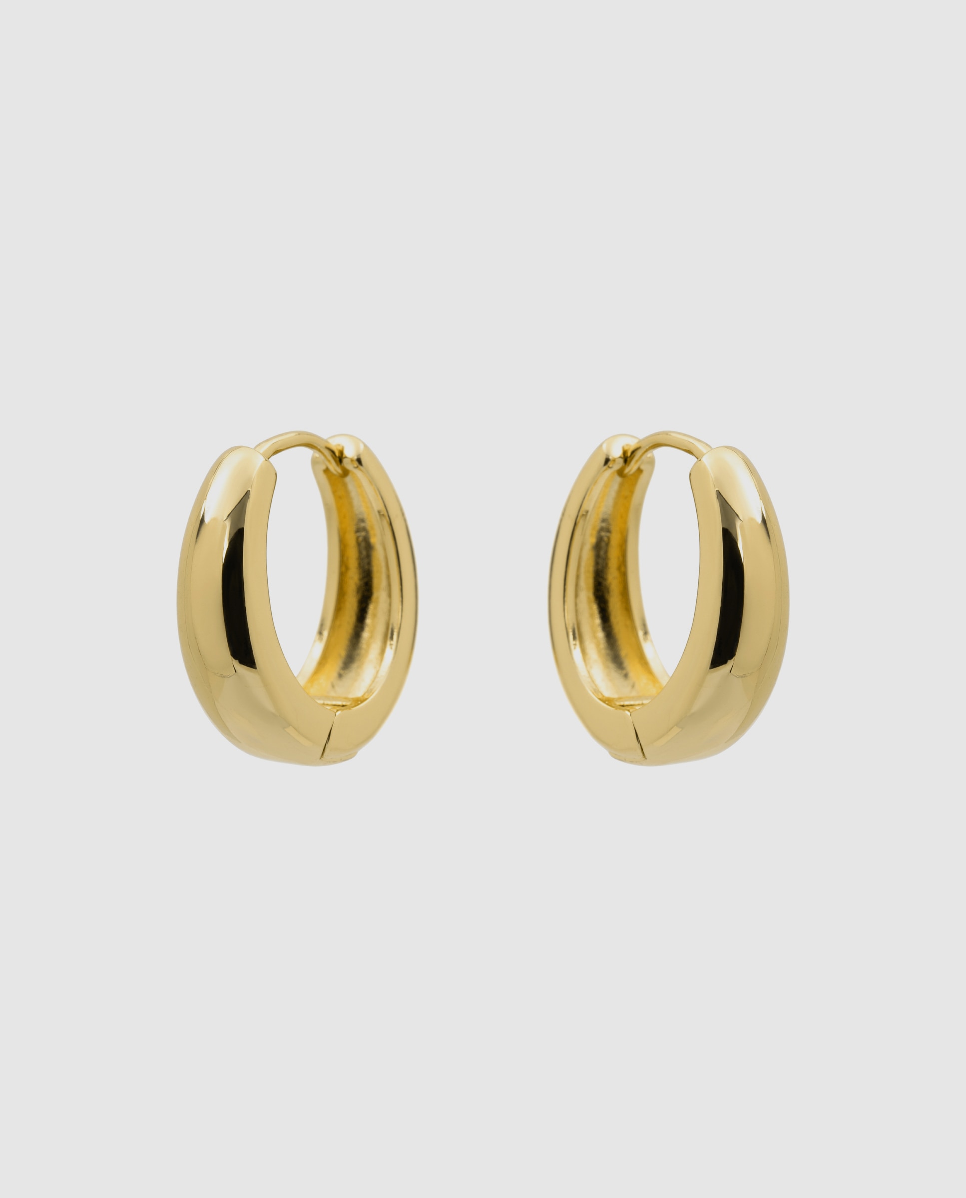 Pendientes acabados en oro amarillo 18k con circonita brillante - Luxenter - Dorado Dorado-3